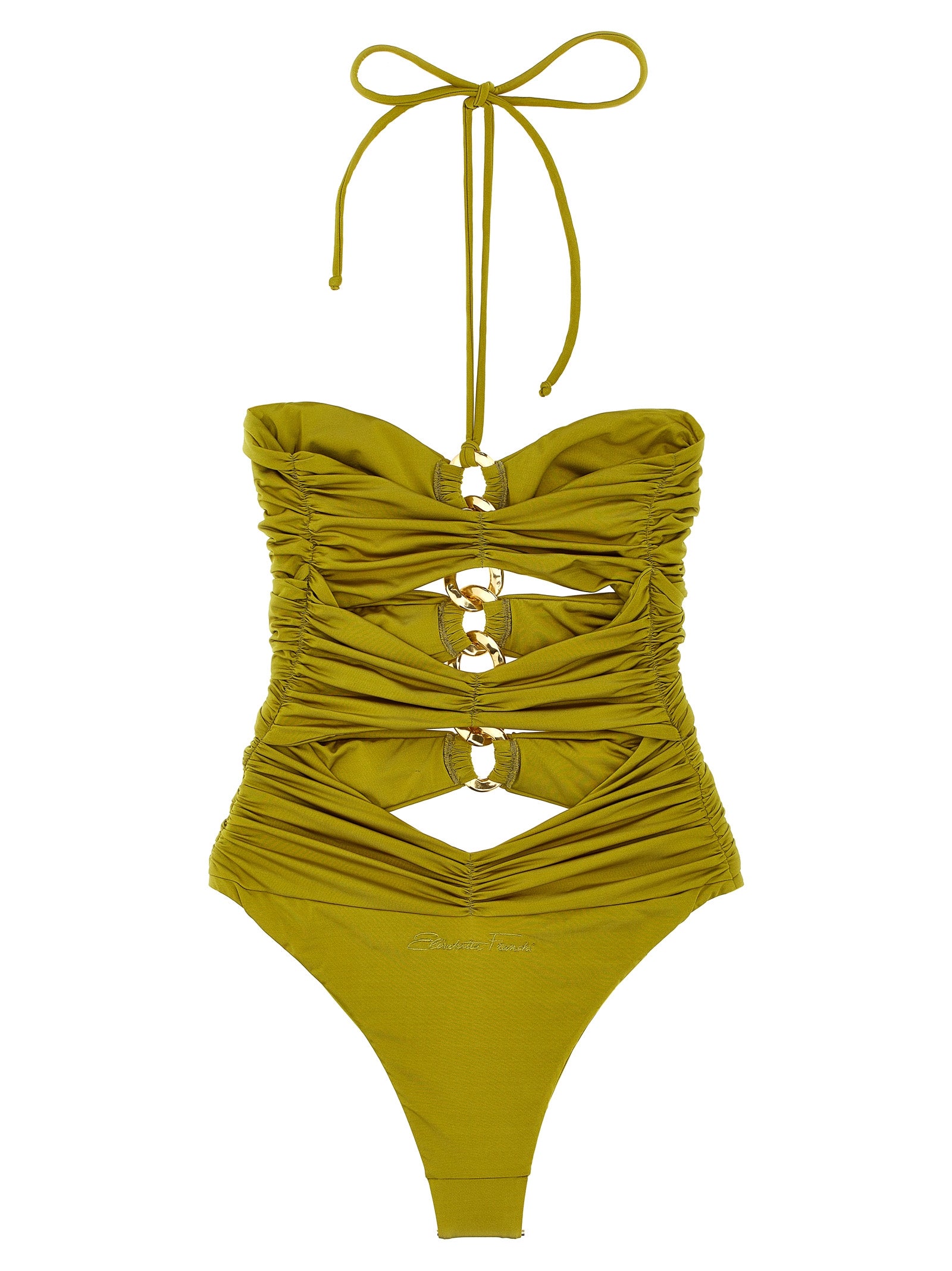 Elisabetta Franchi Bicolor Polyamide One-Piece Women's Swimsuit
