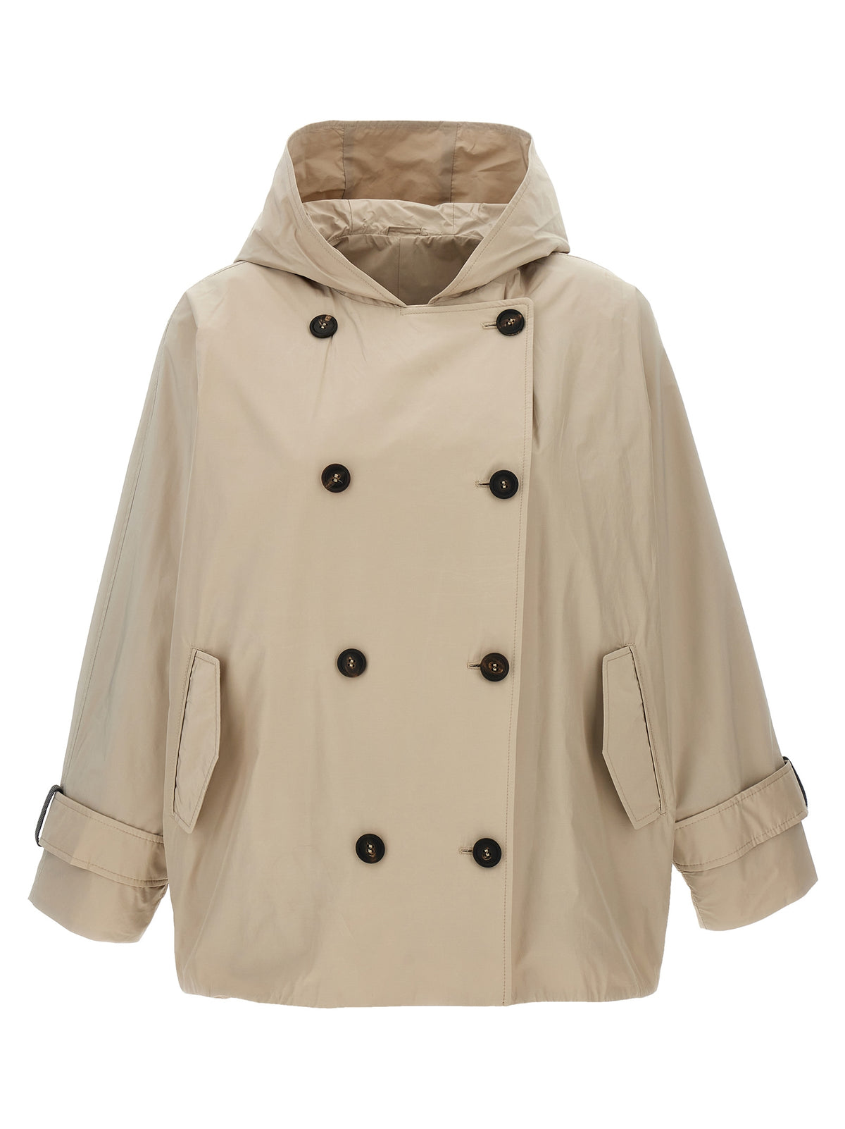 Brunello Cucinelli Beige Polyester Full-Length Women's Jacket