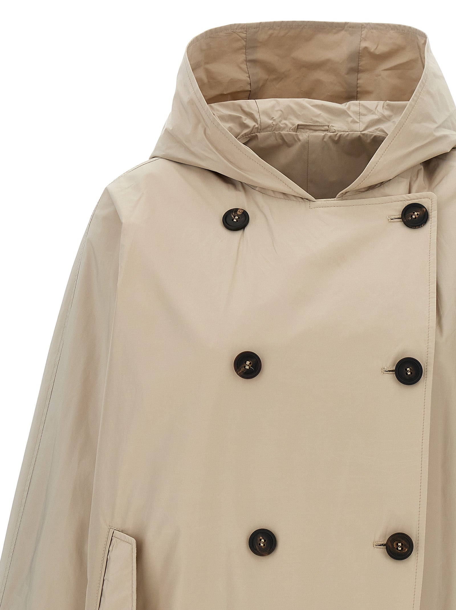 Brunello Cucinelli Beige Polyester Full-Length Women's Jacket