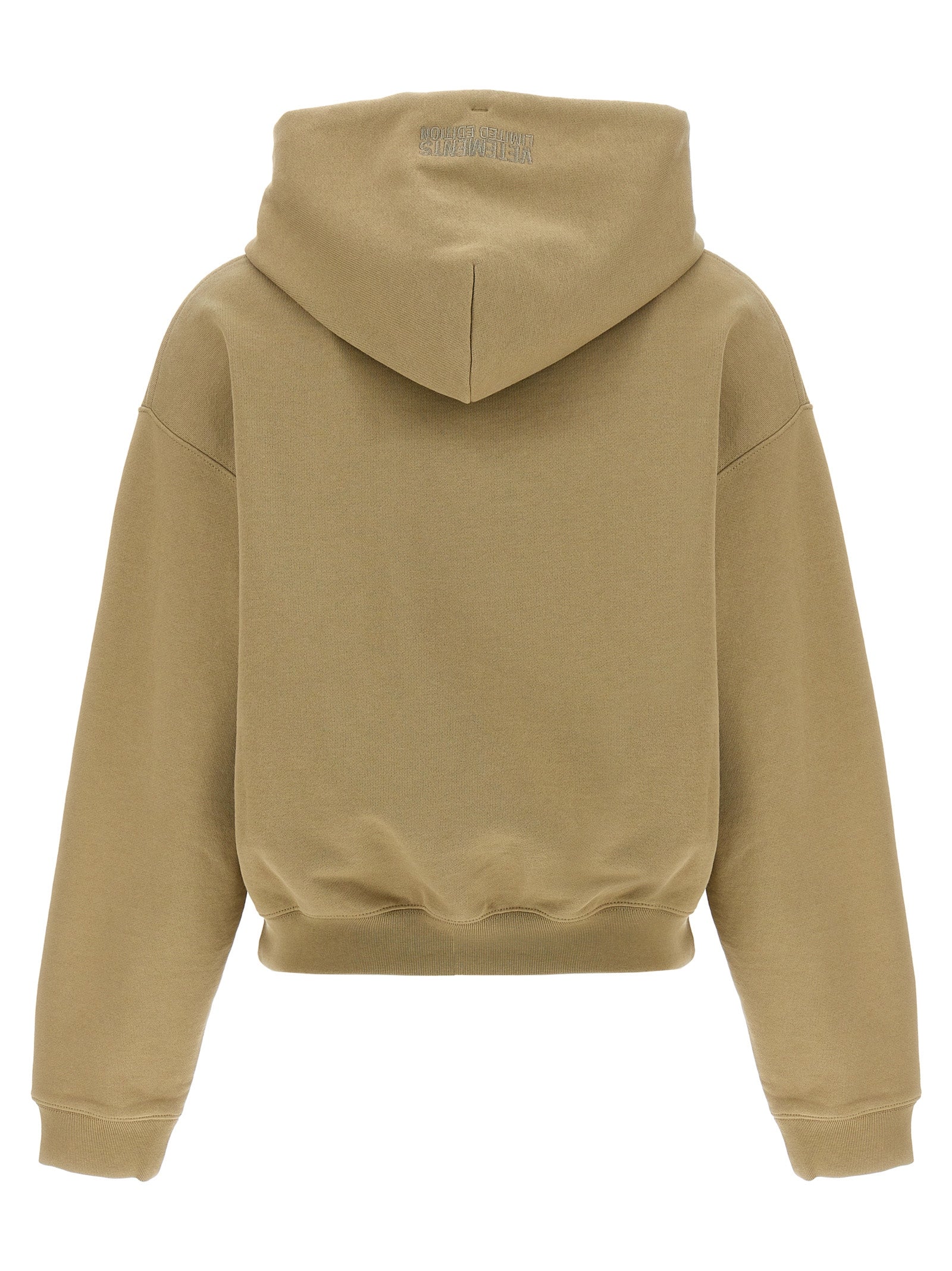 Vetements Beige Cotton Women's Hoodie