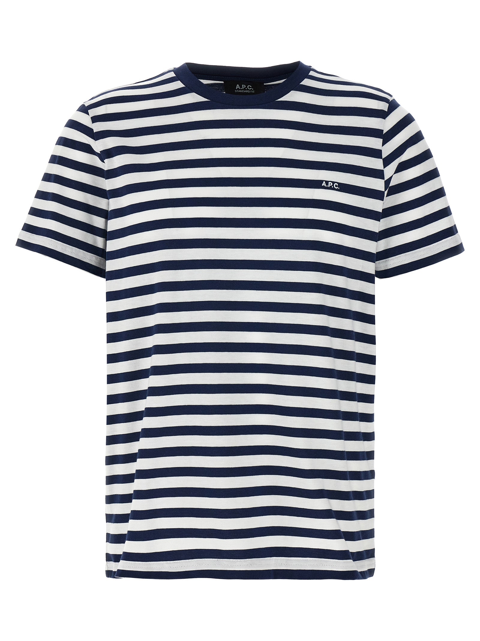 A.P.C. Blue Cotton Men's T-Shirt