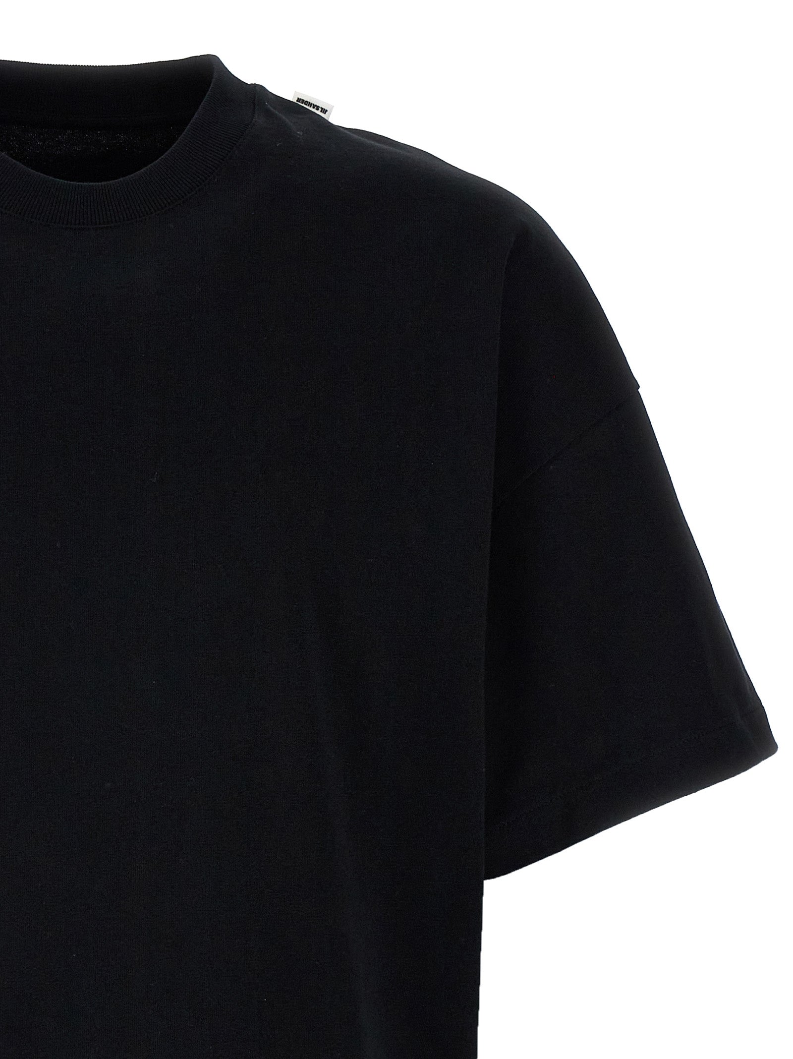 Jil Sander Black Cotton Men's T-Shirt