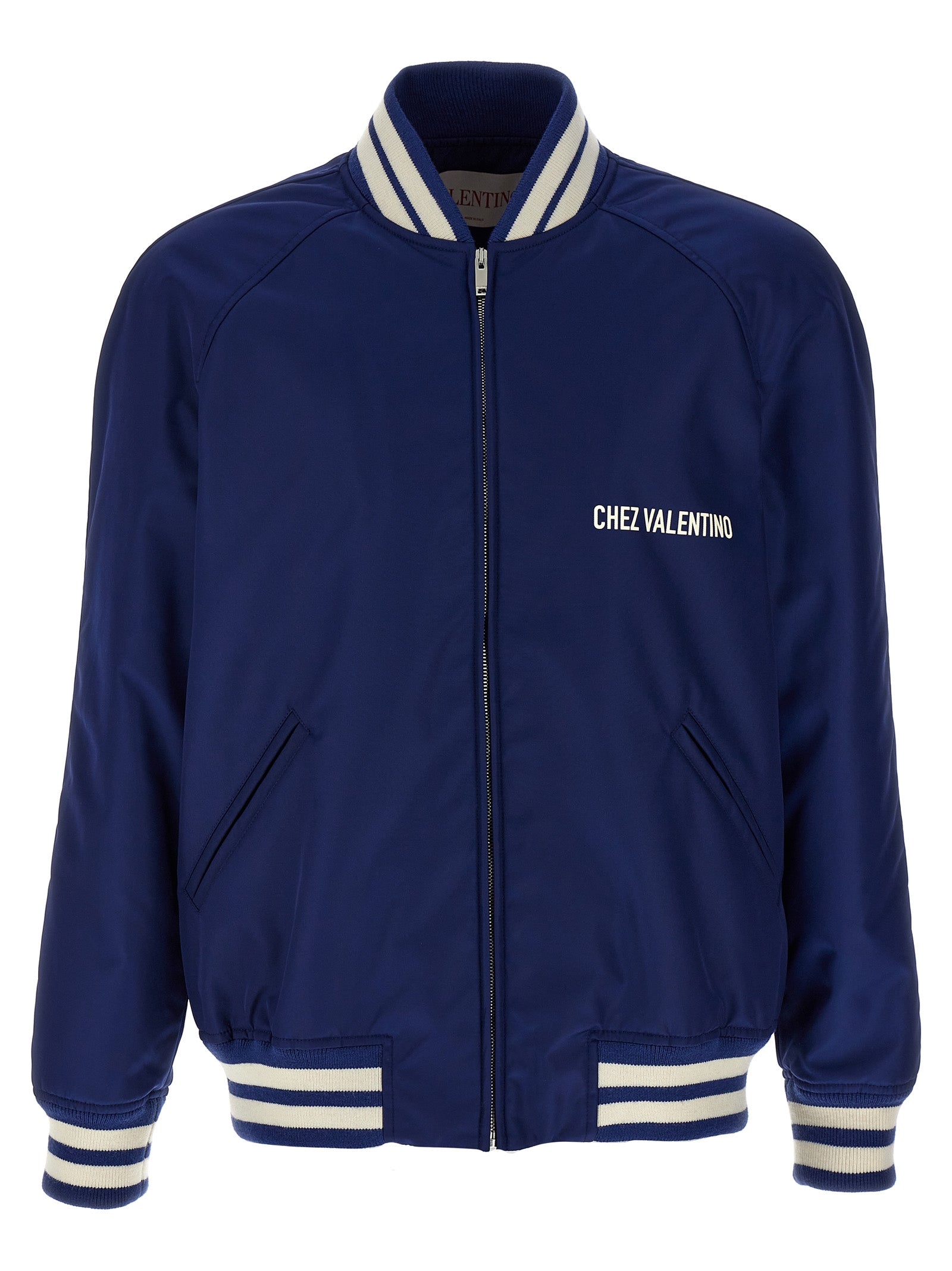 Valentino Garavani Blue Polyamide Men's Bomber