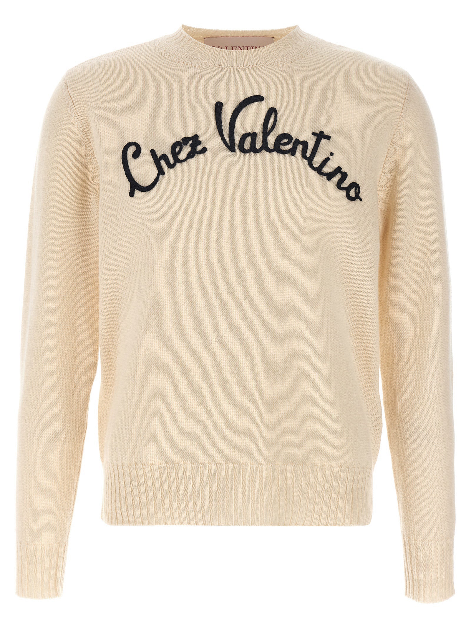 Valentino Garavani Beige Virgin Wool Men's Cardigan