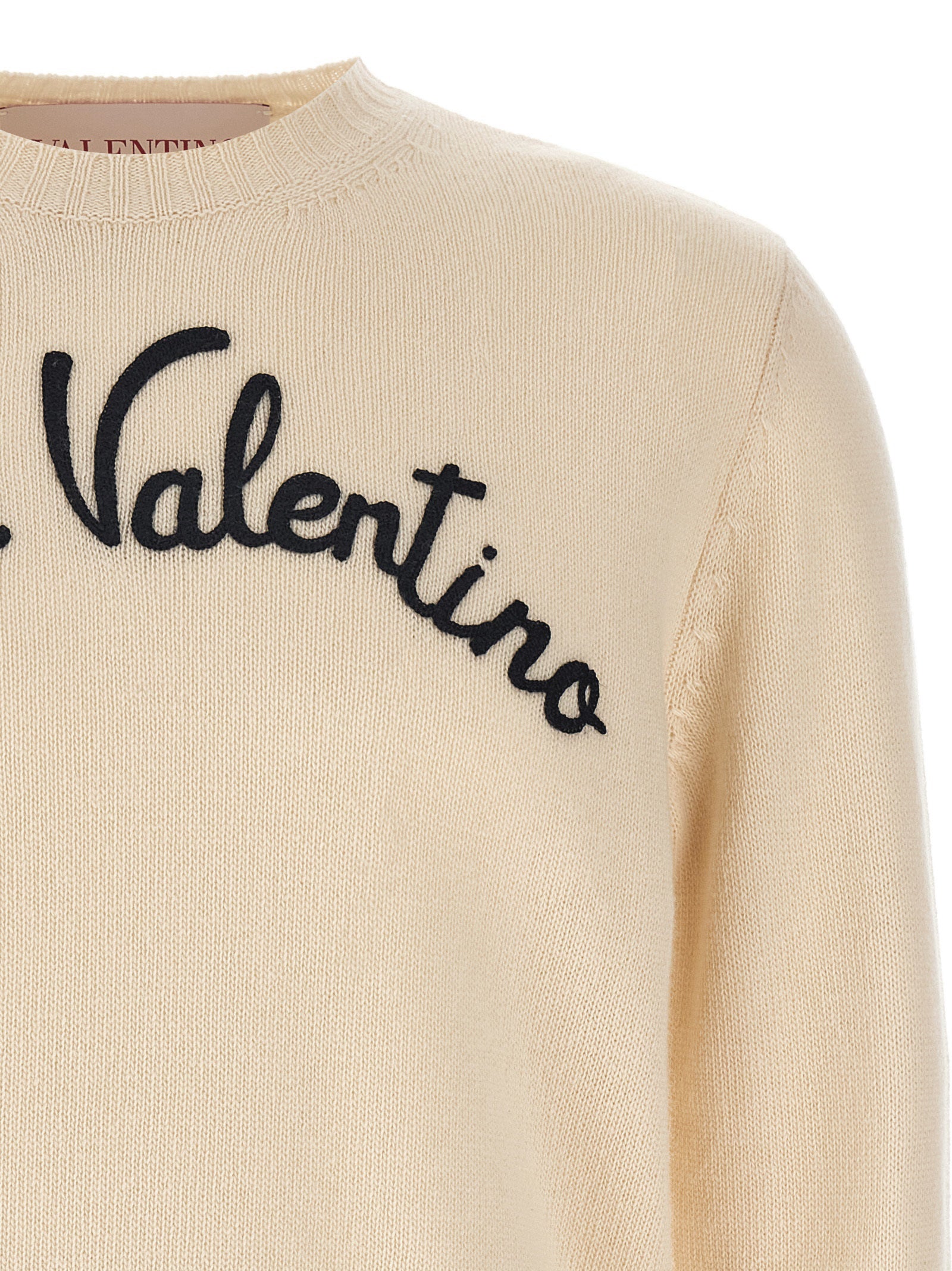 Valentino Garavani Beige Virgin Wool Men's Cardigan