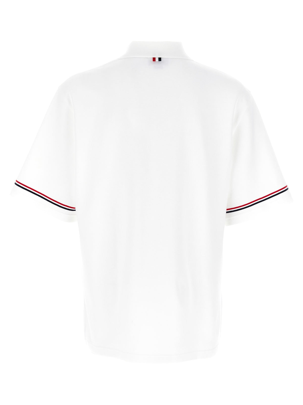 Thom Browne White Cotton Polo Men's Shirt