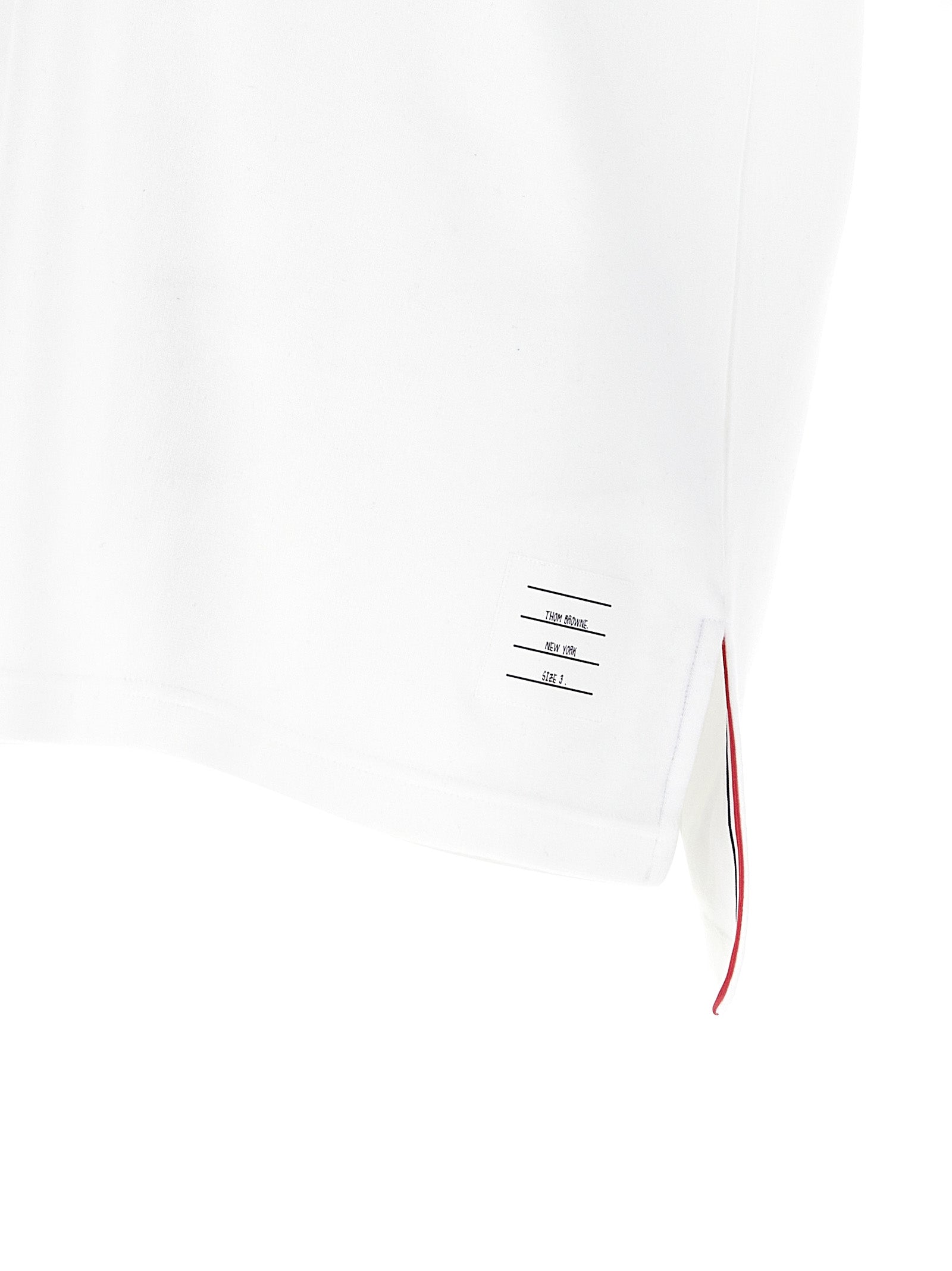 Thom Browne White Cotton Polo Men's Shirt