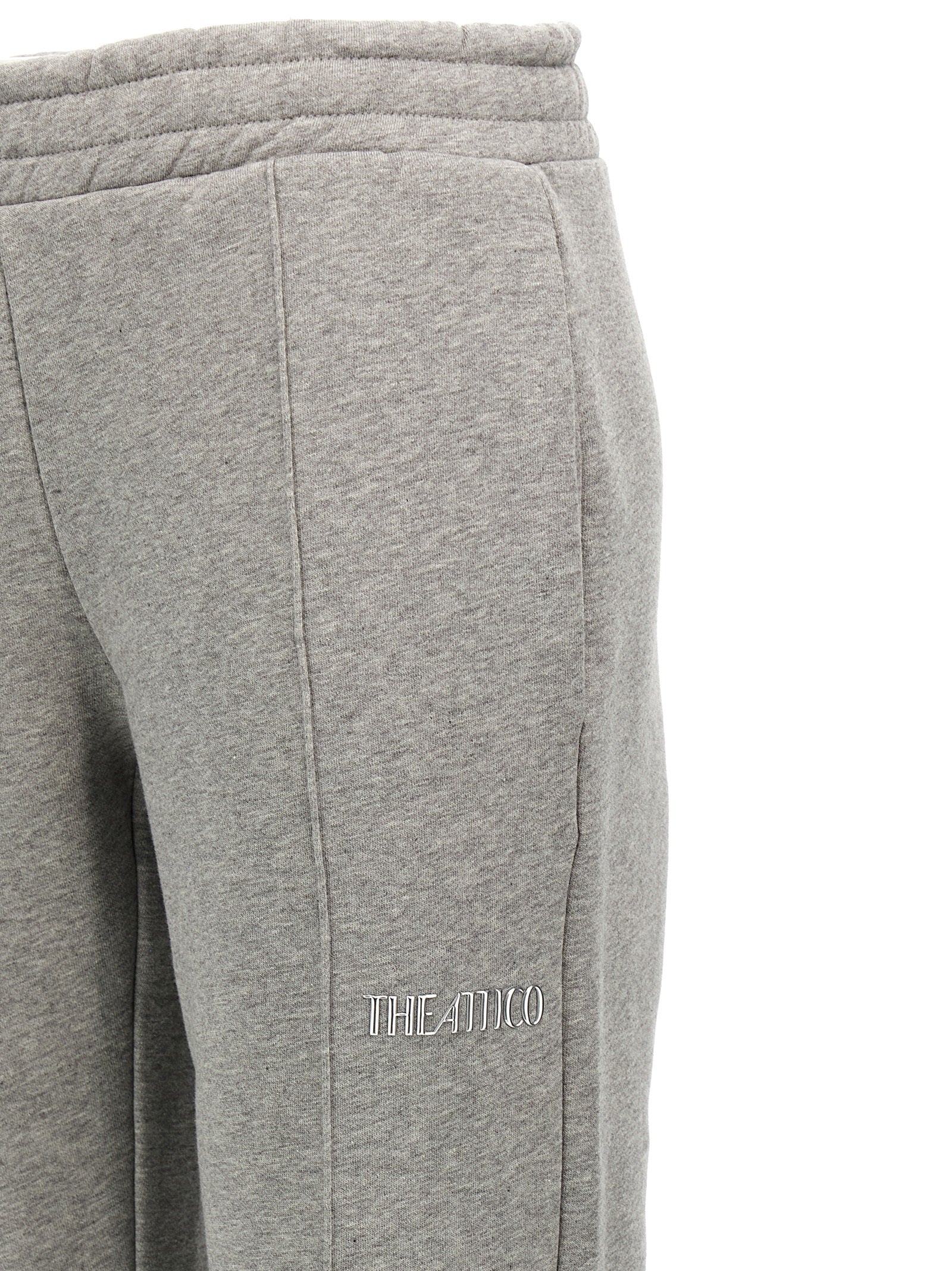 The Attico Gray Cotton Joggers (Workout Women's Pants)