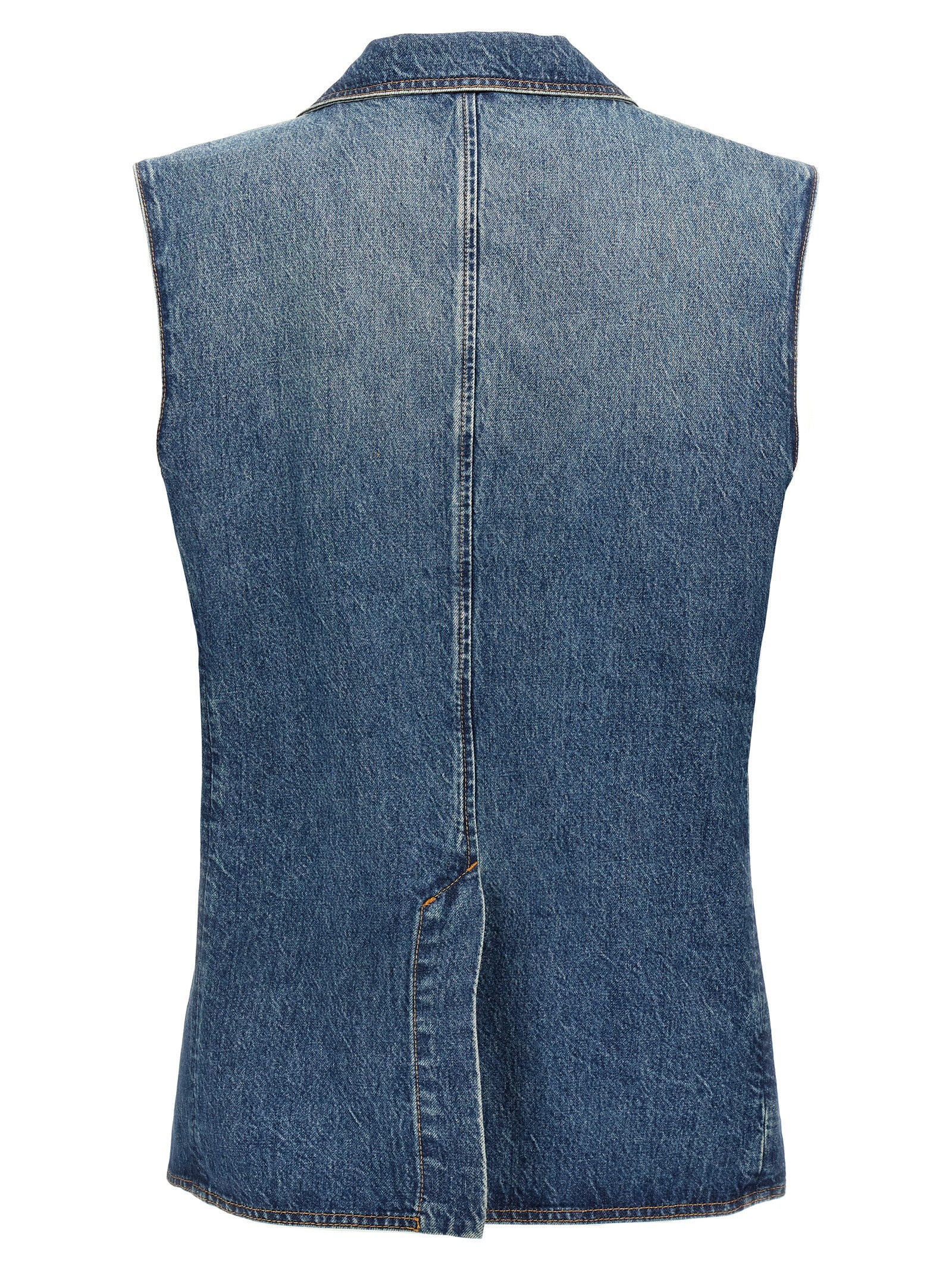 Coperni Blue Cotton Sleeveless Women's Jacket