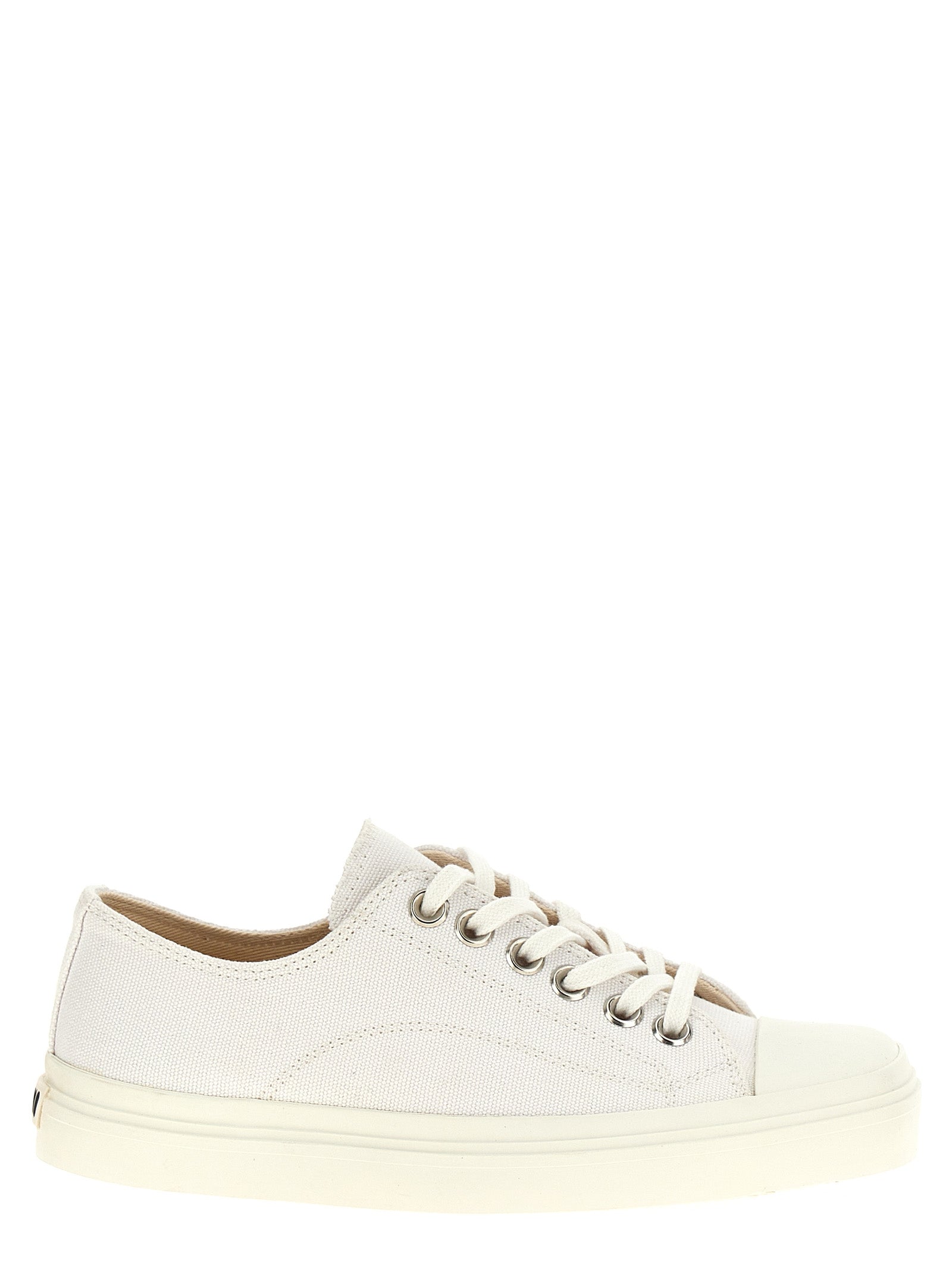 Moschino White Cotton Low Top Women's Sneakers