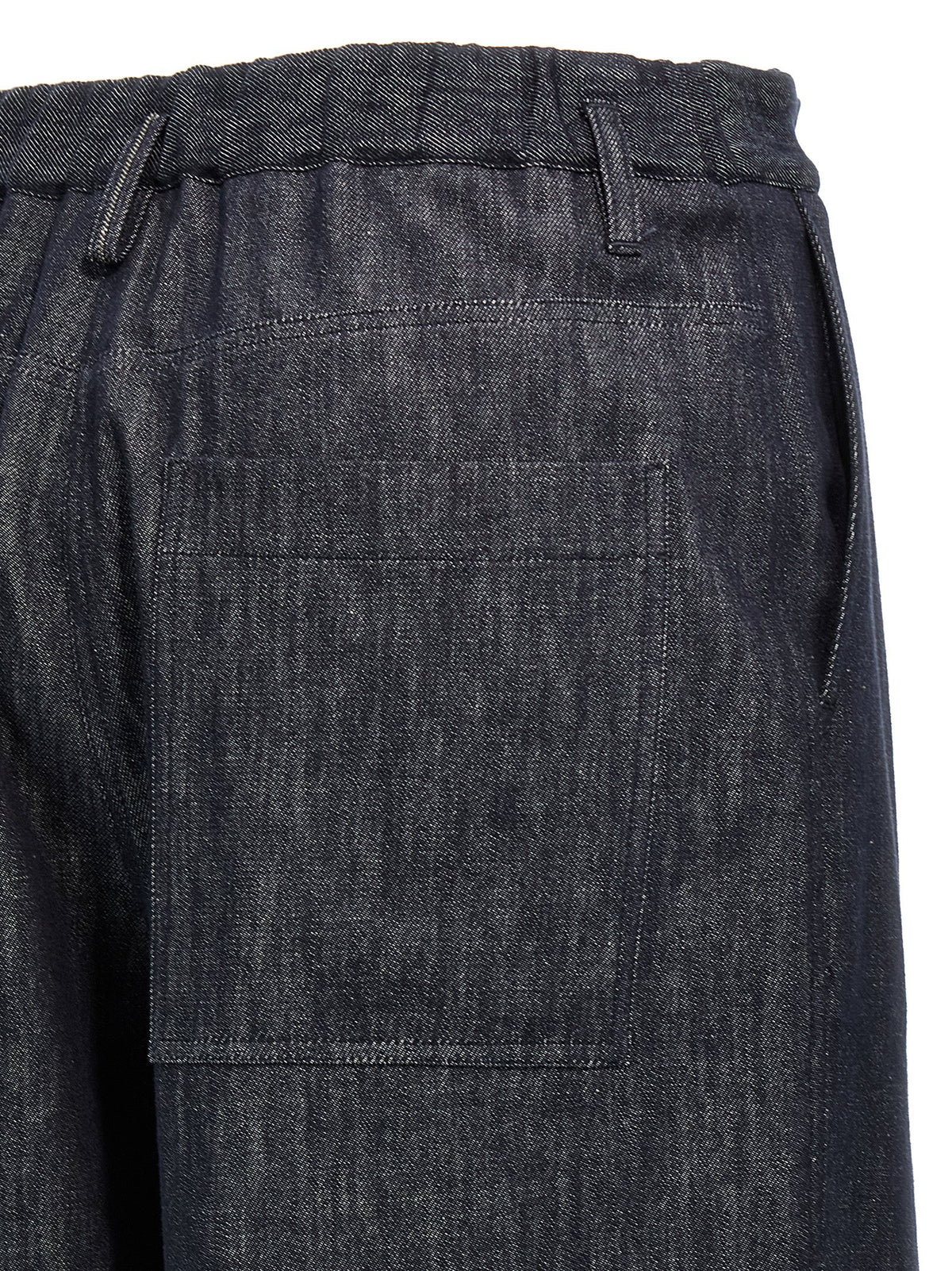 Brunello Cucinelli Blue Cotton Casual Women's Pants