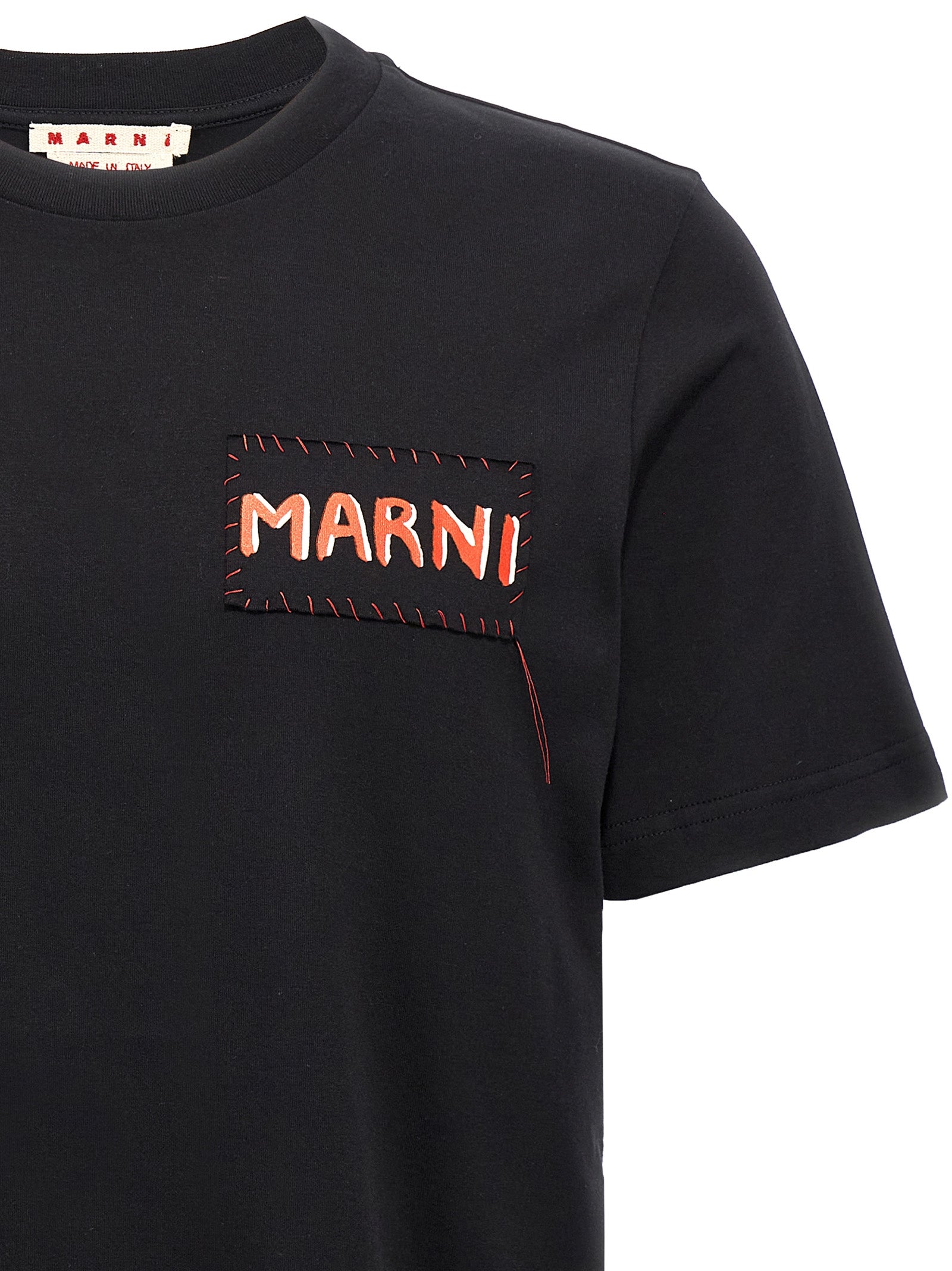 Marni Black Cotton Men's T-Shirt