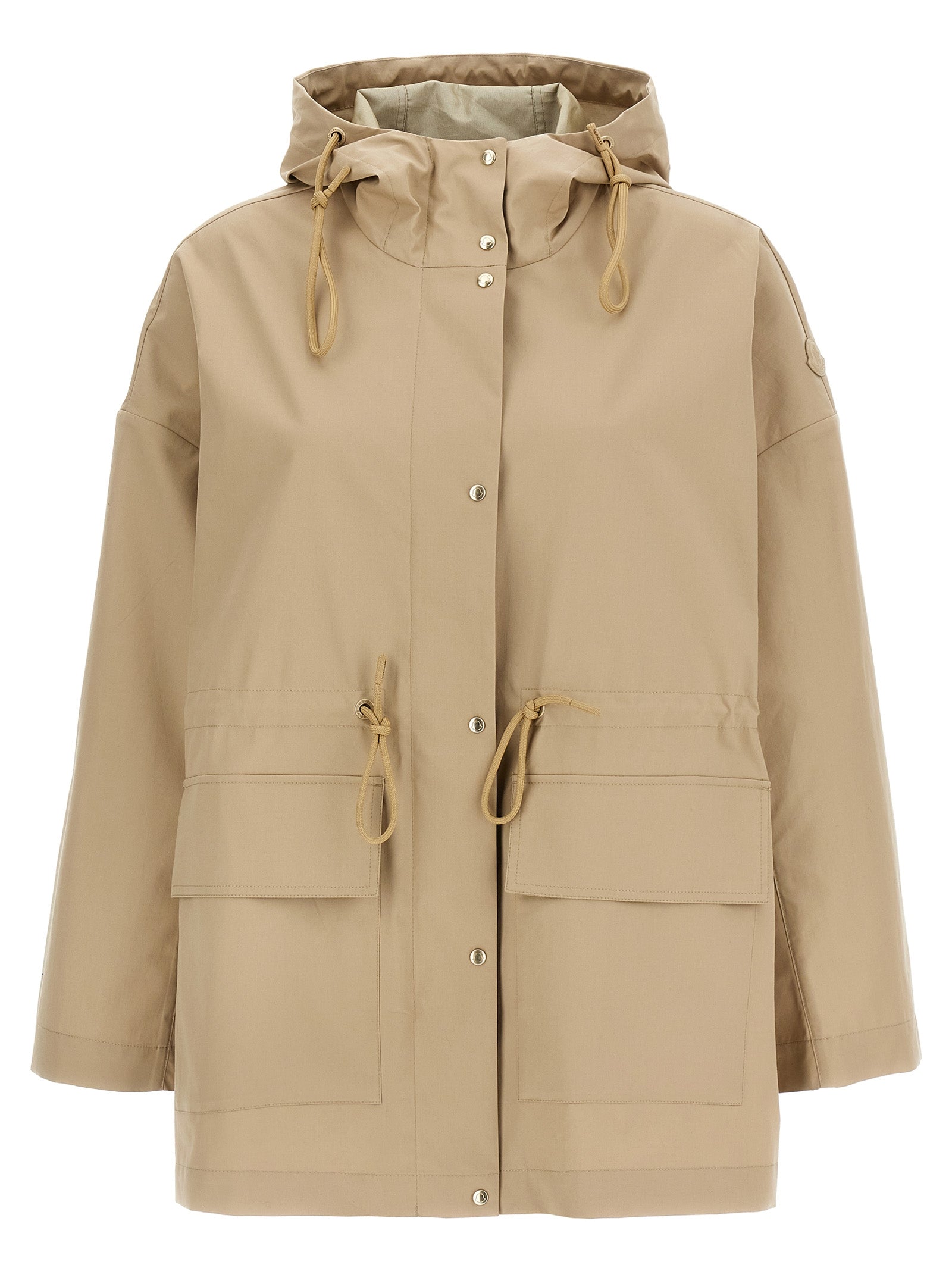 Moncler Beige Cotton Women's Parka