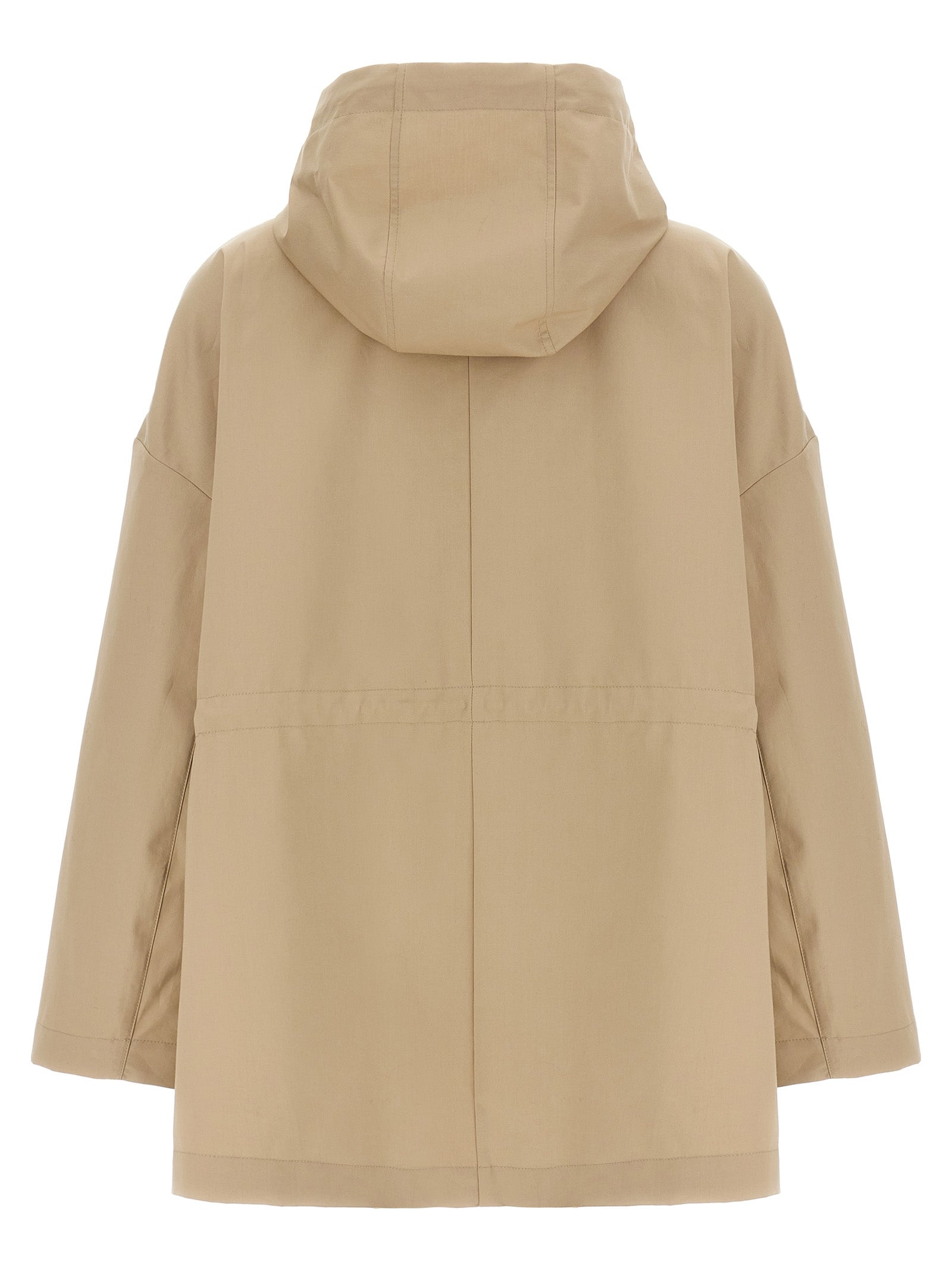 Moncler Beige Cotton Women's Parka