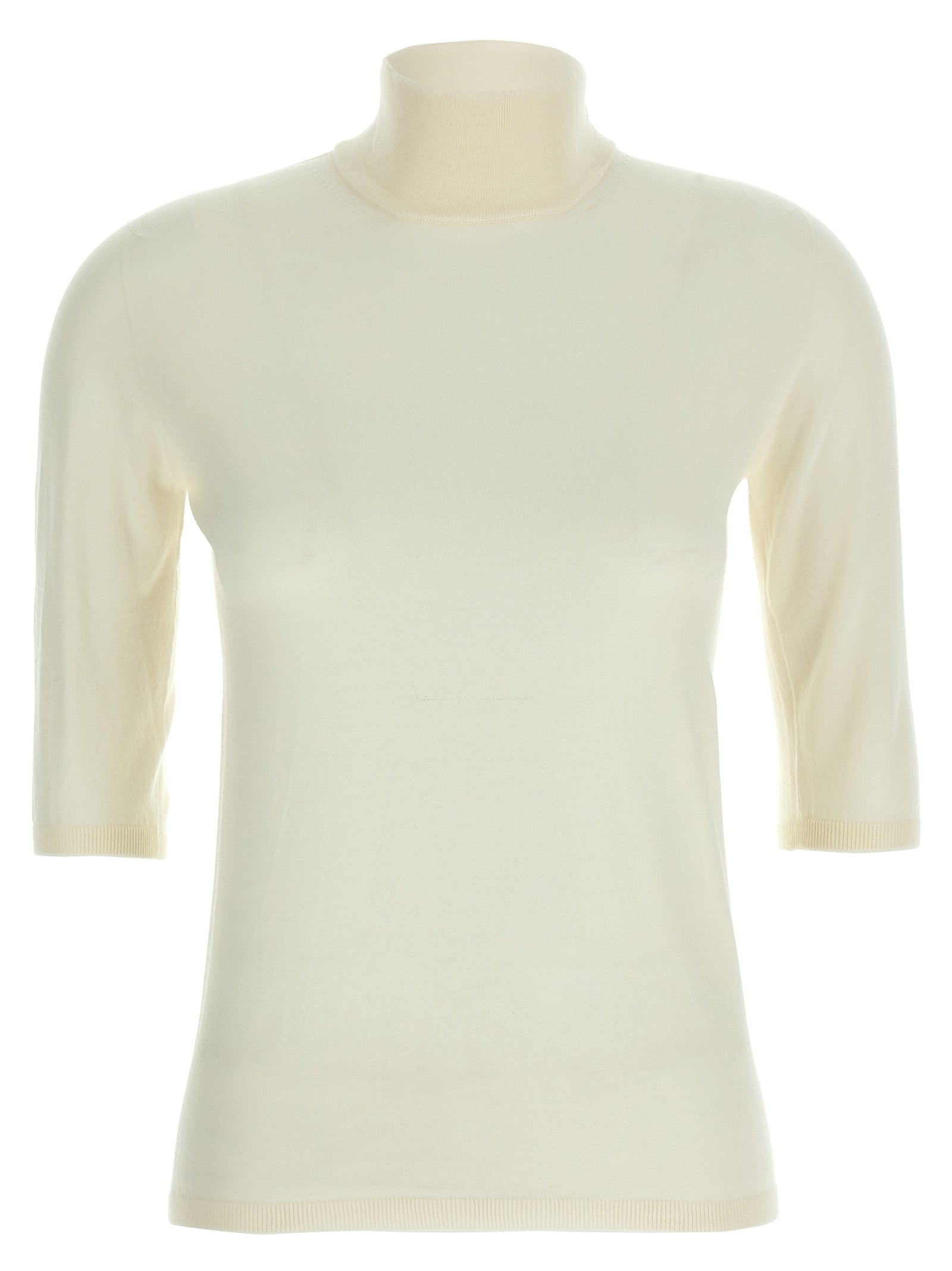 Max Mara White Virgin Wool Women's Cardigan