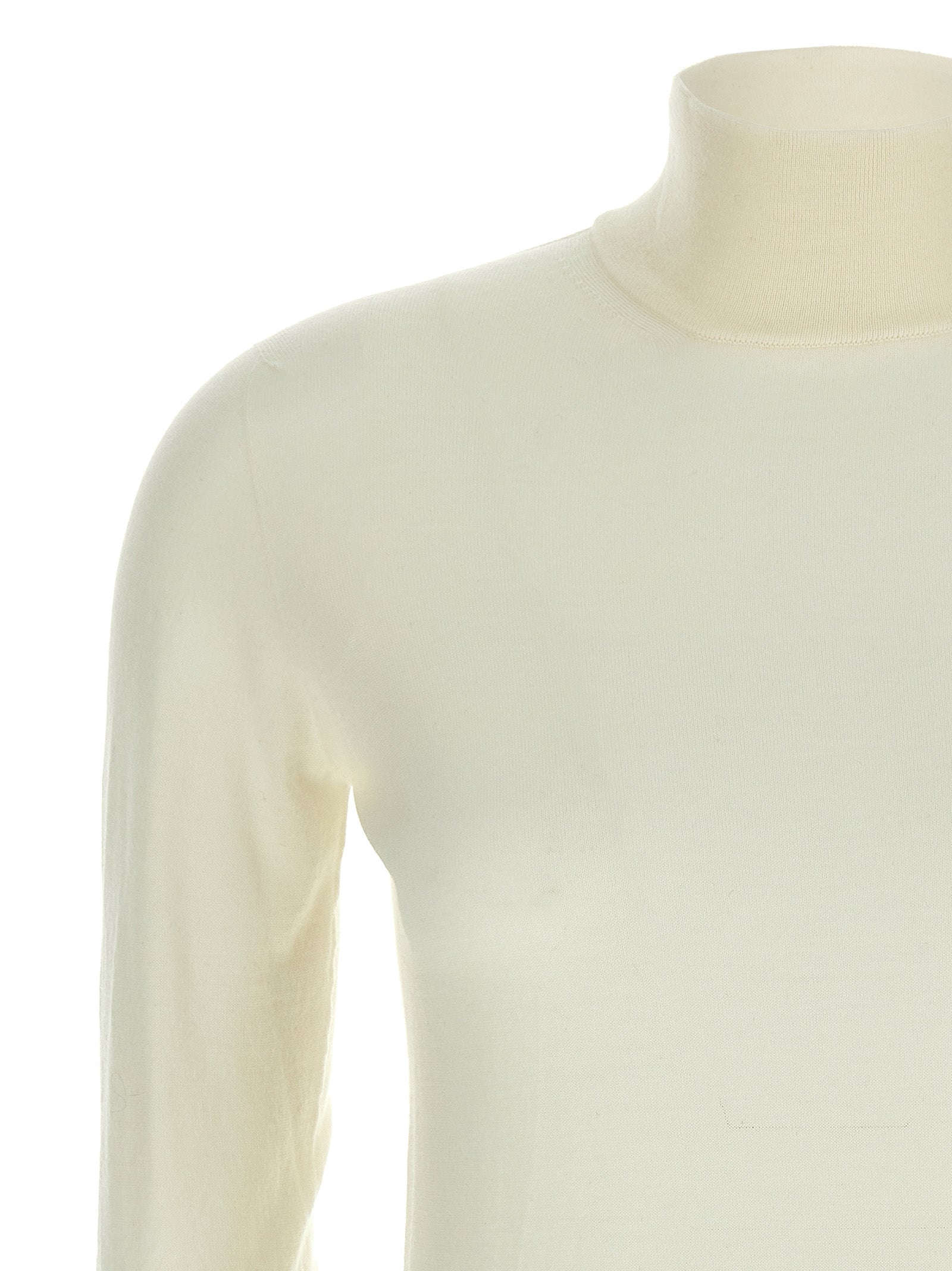 Max Mara White Virgin Wool Women's Cardigan