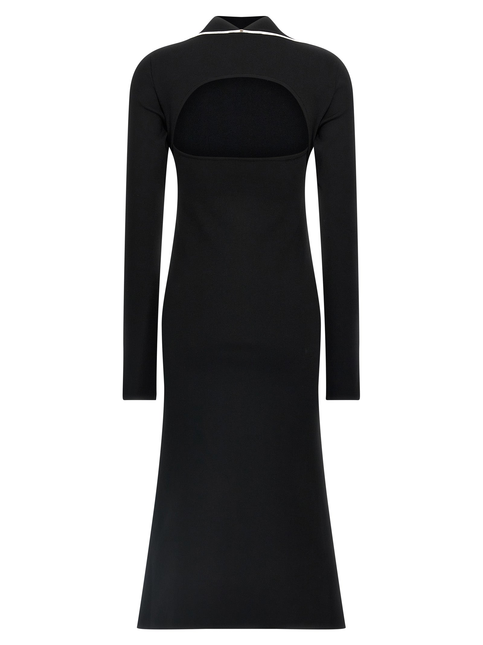 Sportmax Bicolor Viscose Midi Women's Dress