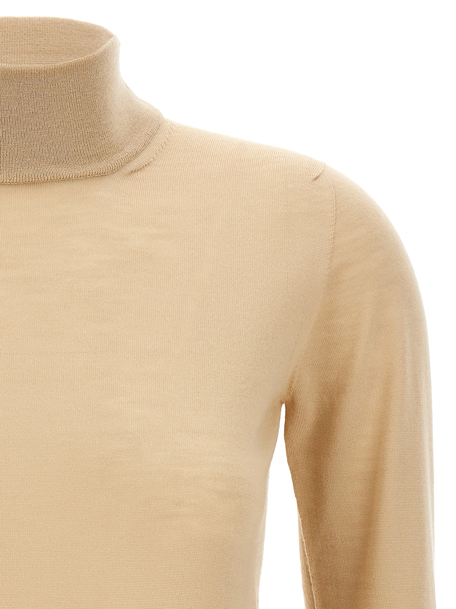 Max Mara Beige Virgin Wool Women's Cardigan
