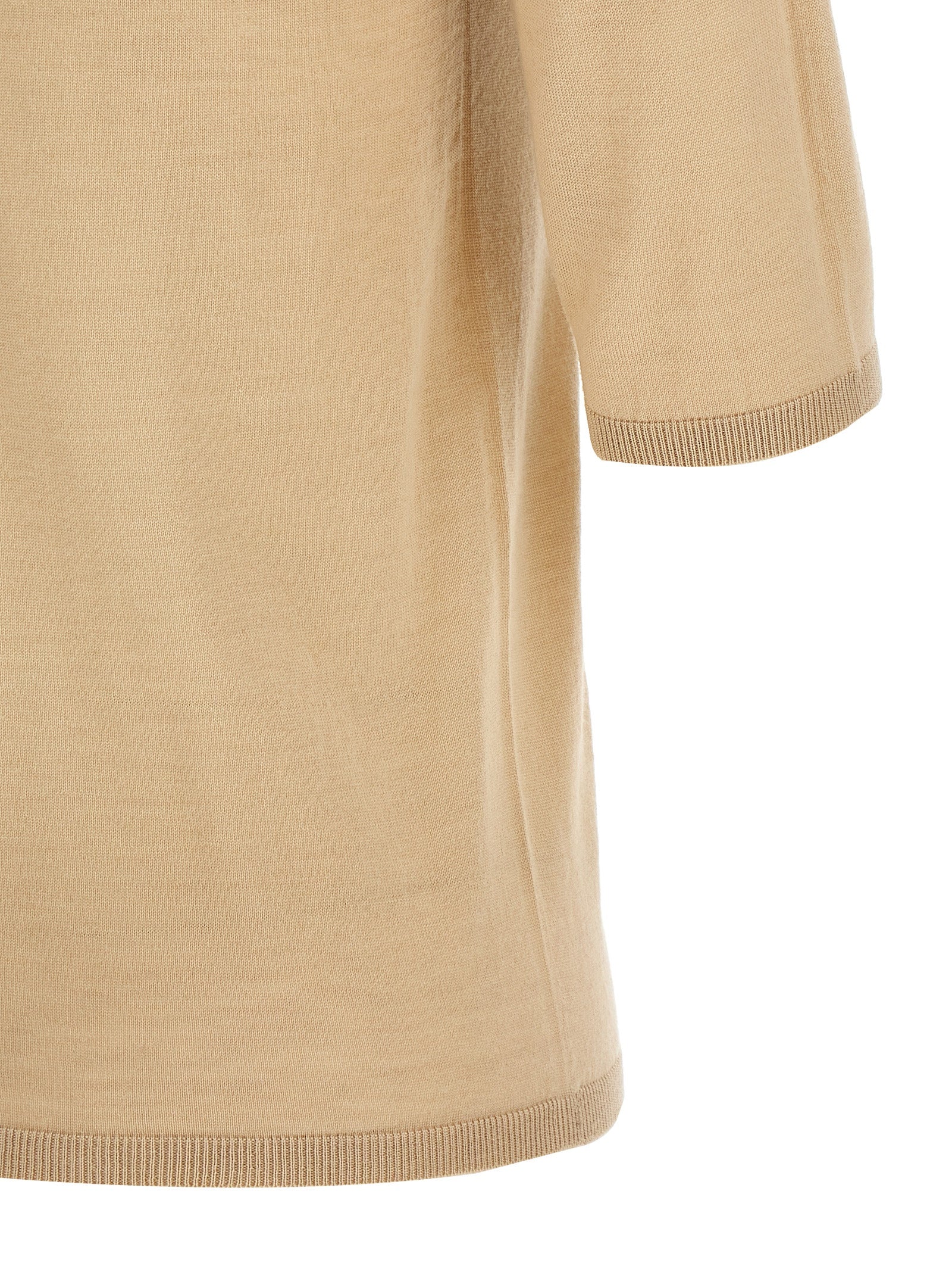 Max Mara Beige Virgin Wool Women's Cardigan