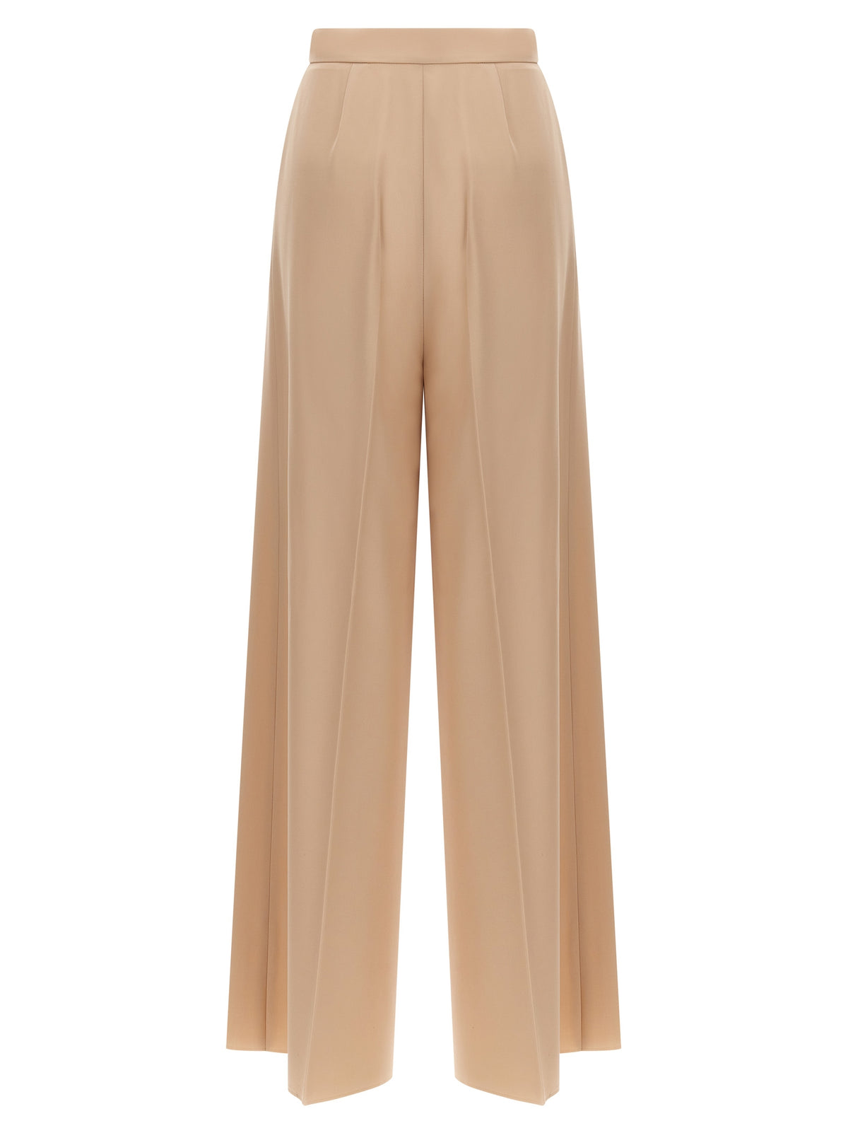 Max Mara Beige Virgin Wool Casual Women's Pants