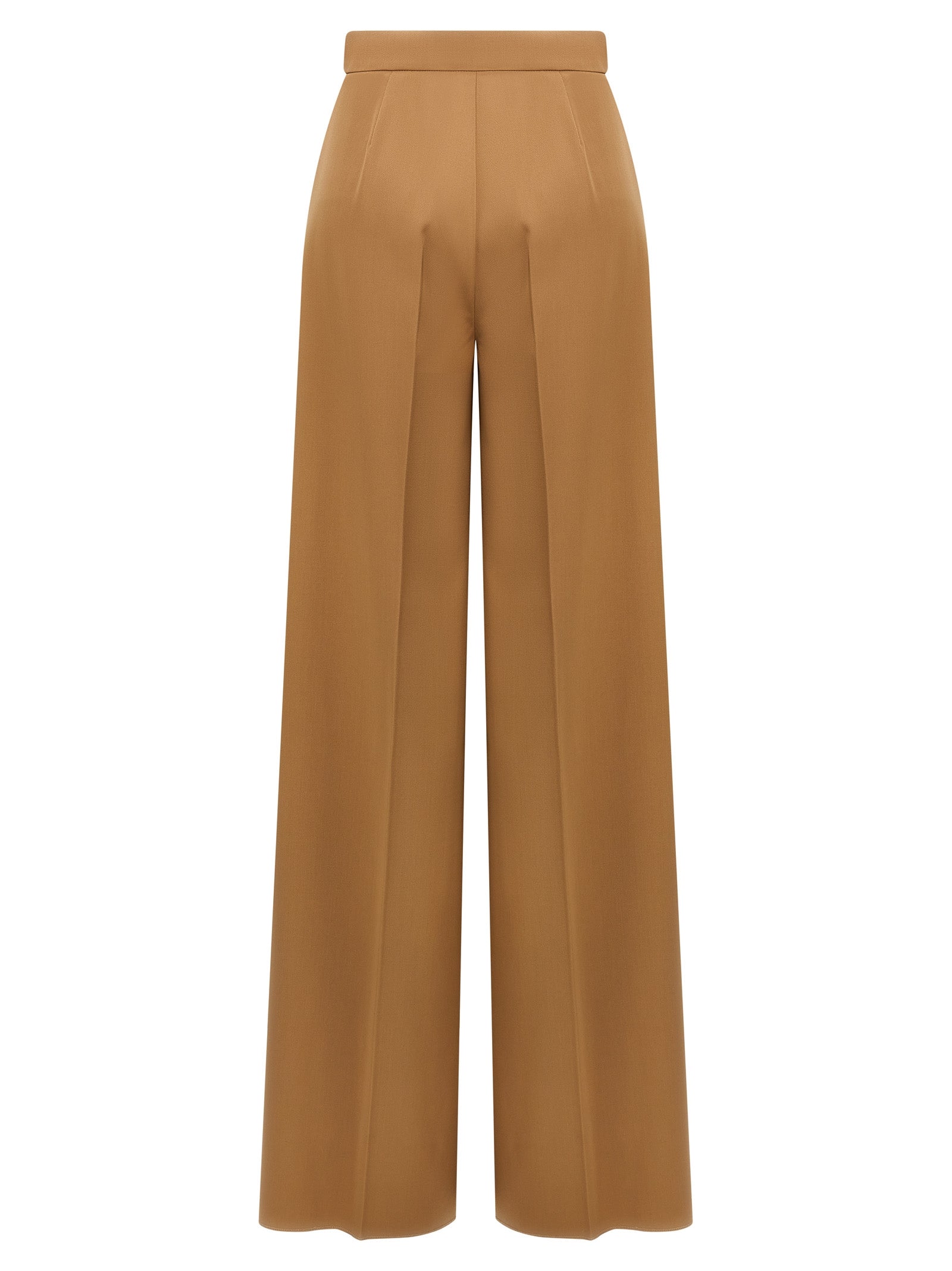 Max Mara Brown Virgin Wool Casual Women's Pants