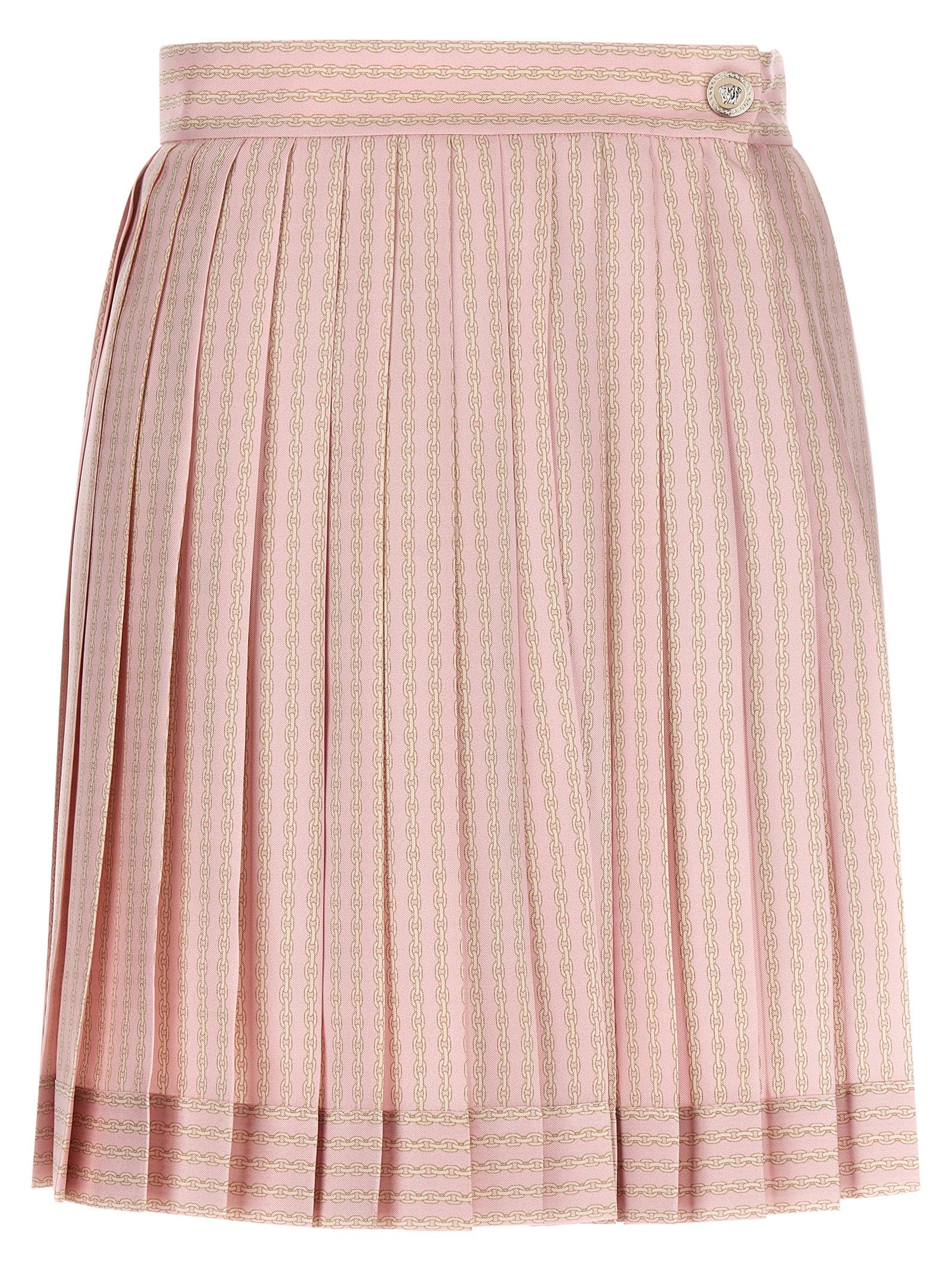 Versace Multicolor Silk Long Women's Skirt