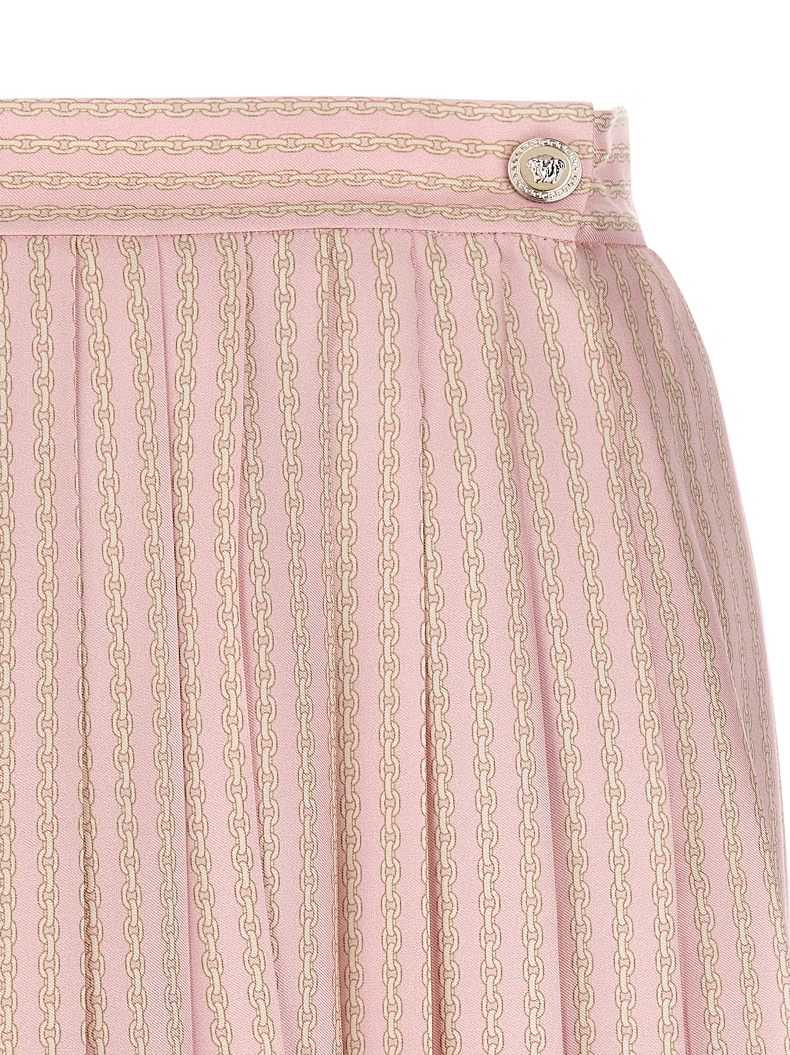 Versace Multicolor Silk Long Women's Skirt
