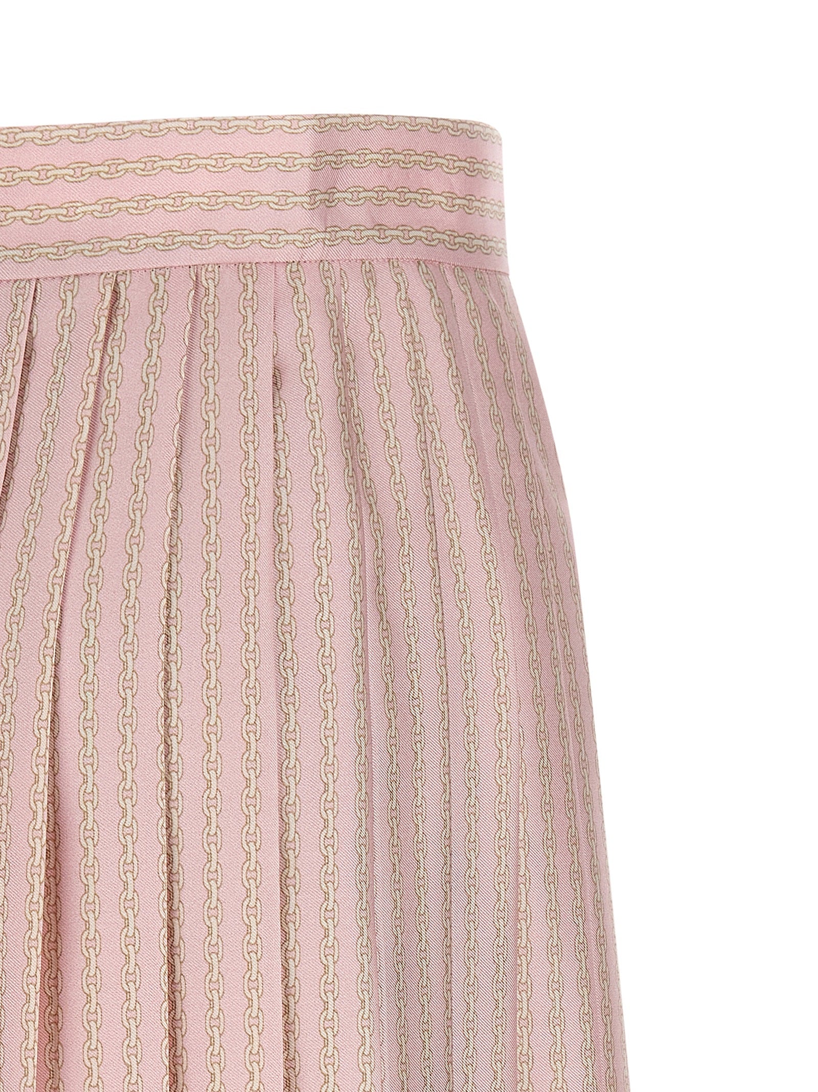 Versace Multicolor Silk Long Women's Skirt