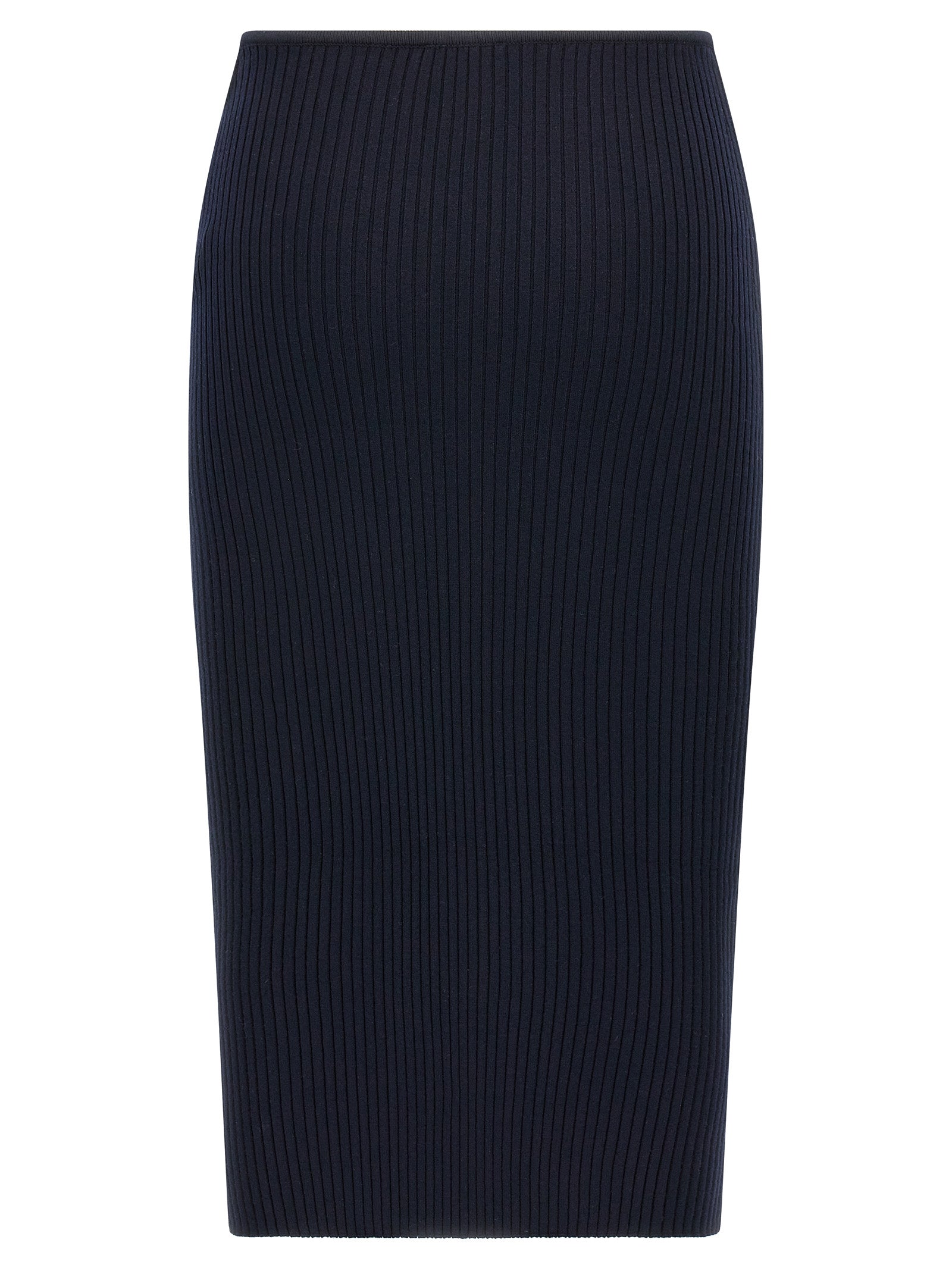 Courrèges Blue Viscose Midi Women's Skirt