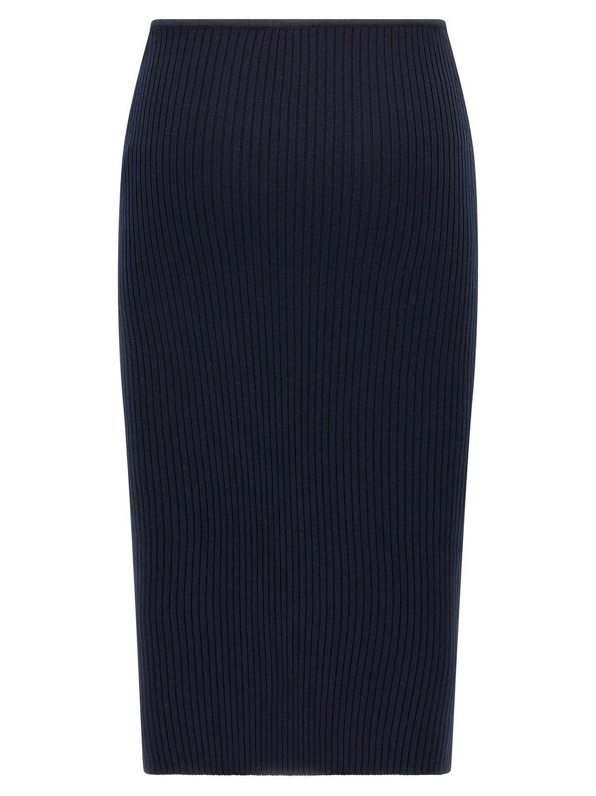 Courrèges Blue Viscose Midi Women's Skirt
