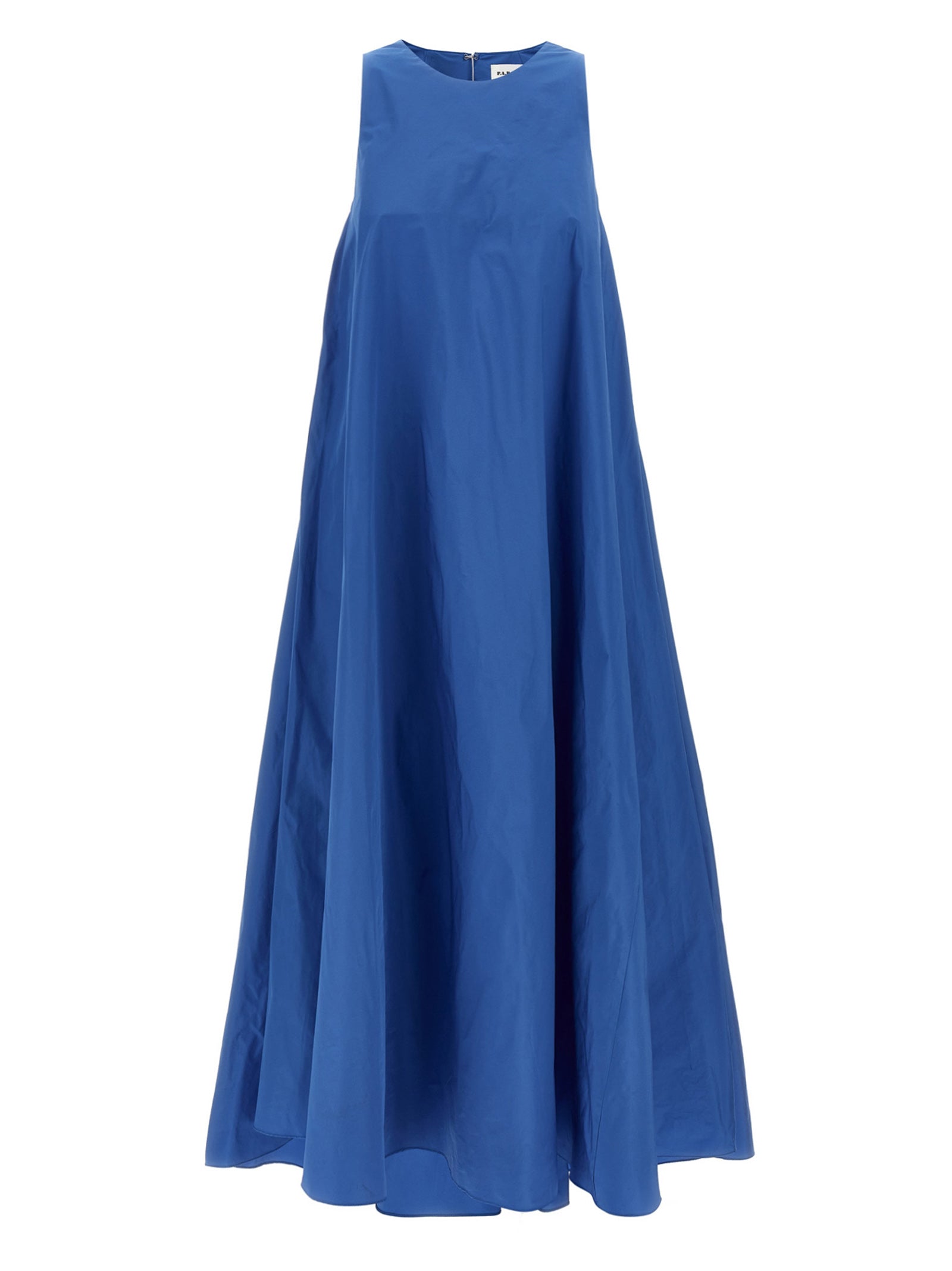 P.A.R.O.S.H. Blue Polyester Long Women's Dress