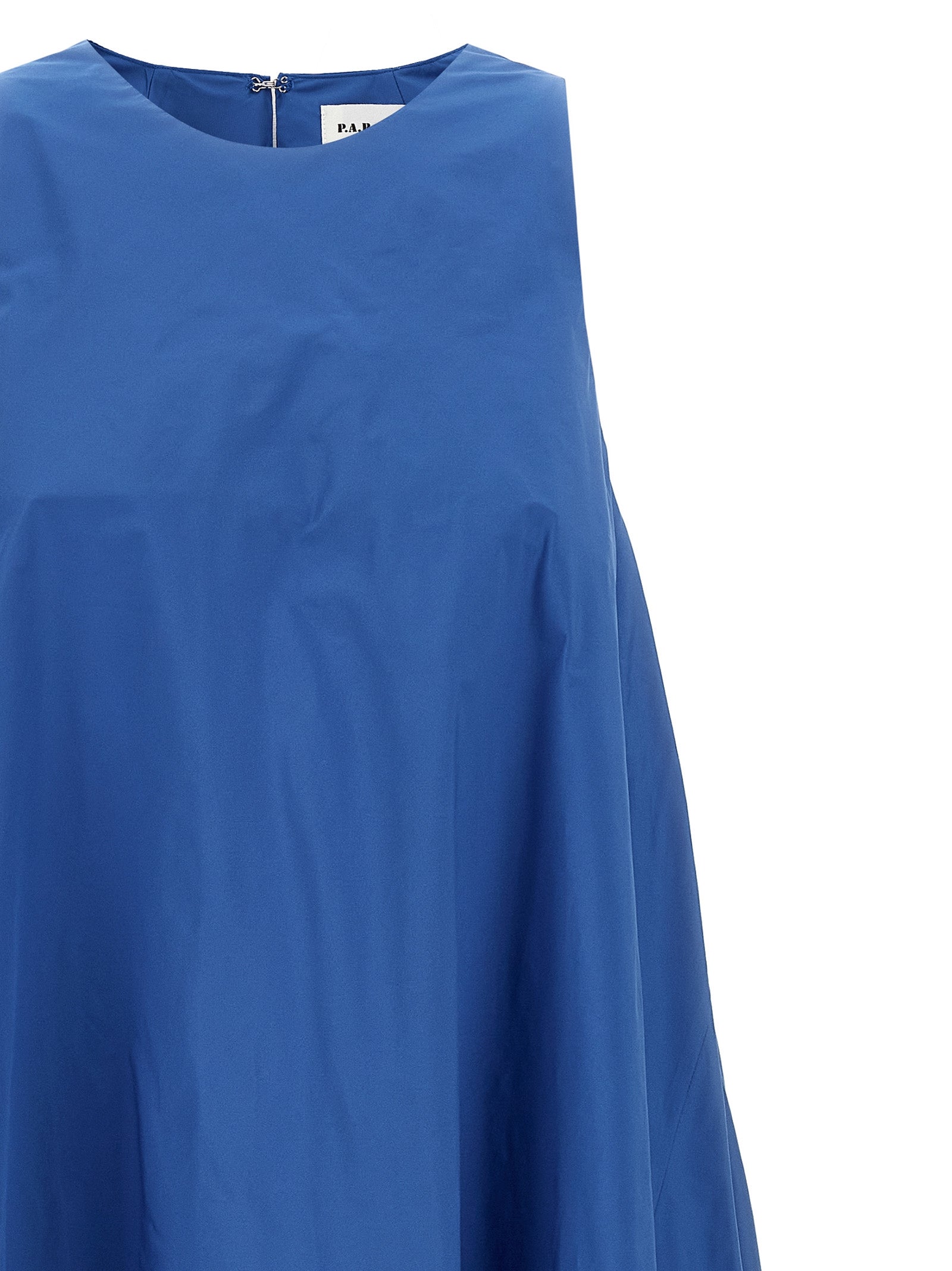 P.A.R.O.S.H. Blue Polyester Long Women's Dress