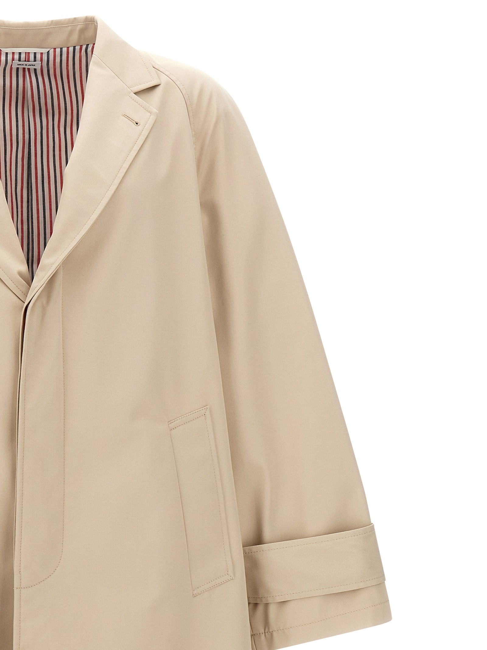 Thom Browne Beige Polyester Men's Coat