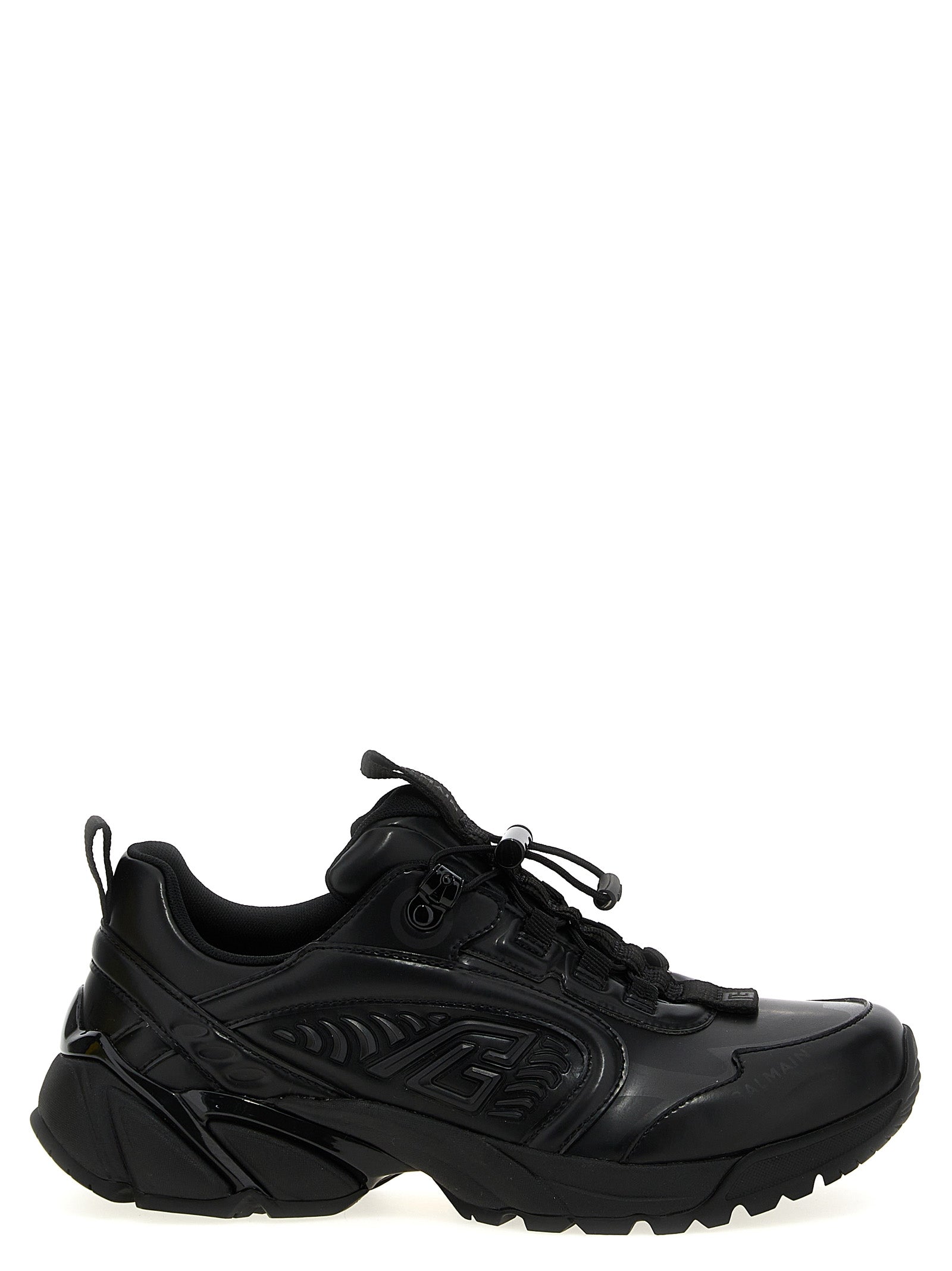Balmain Black Nylon Athletic Men's Sneakers