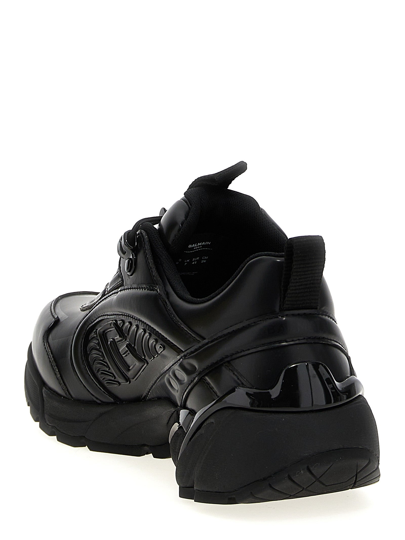 Balmain Black Nylon Athletic Men's Sneakers