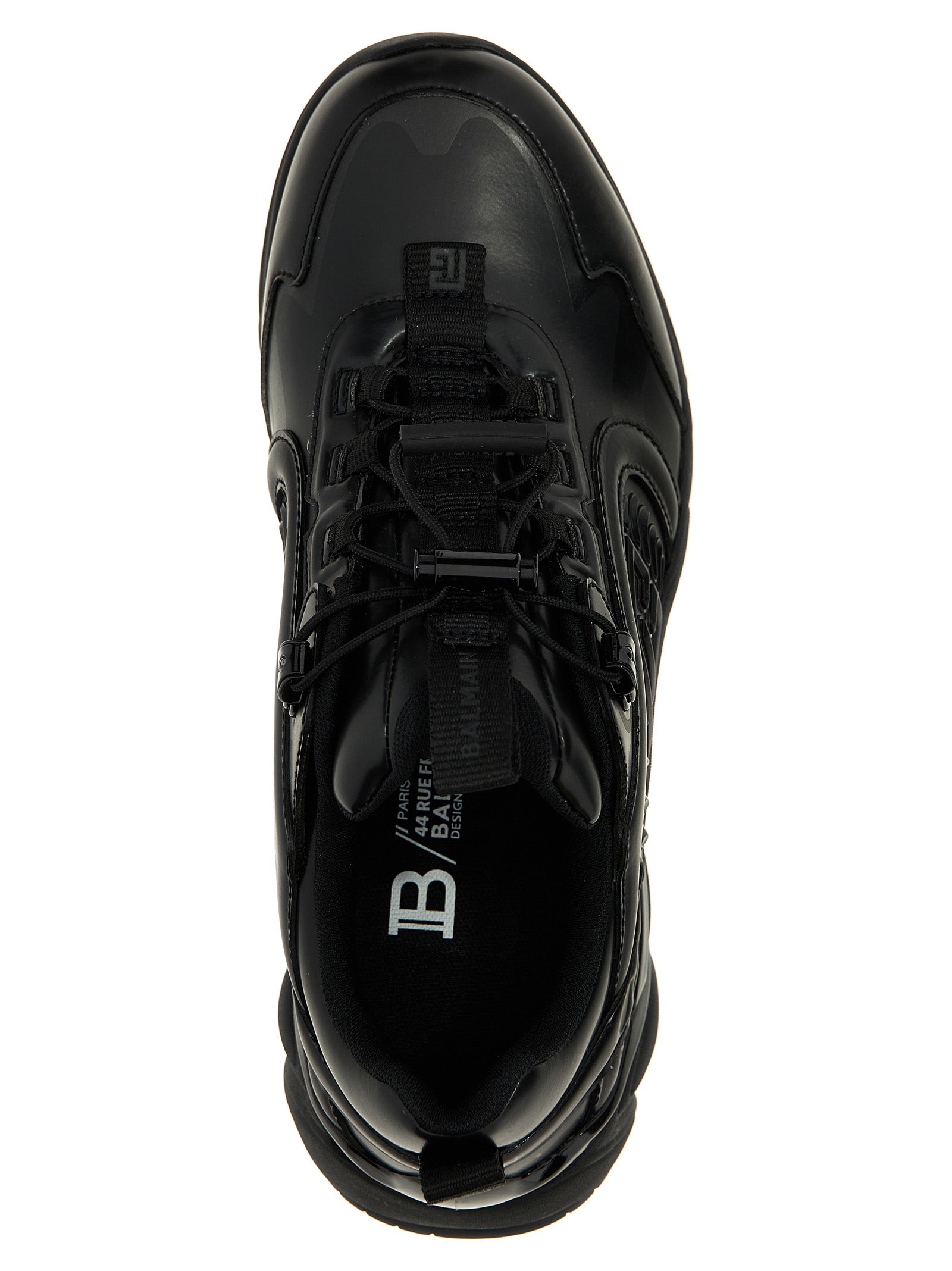 Balmain Black Nylon Athletic Men's Sneakers