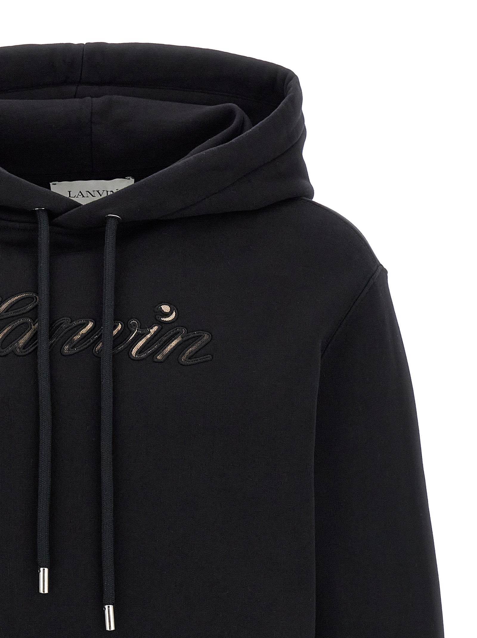 Lanvin Black Cotton Men's Sweatshirt