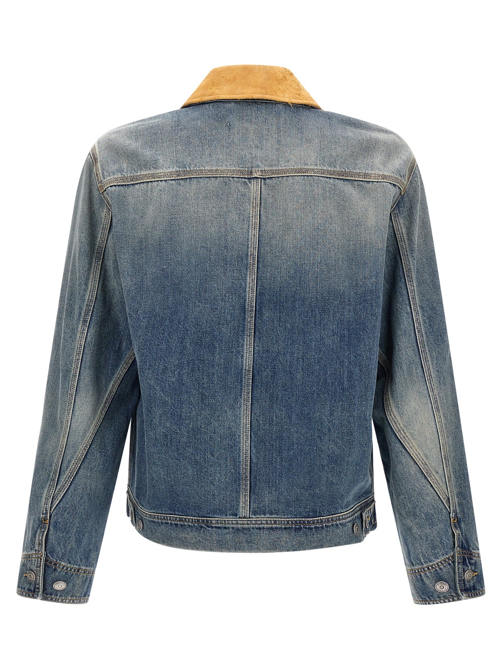 Alexander McQueen Blue Cotton Denim Men's Jacket