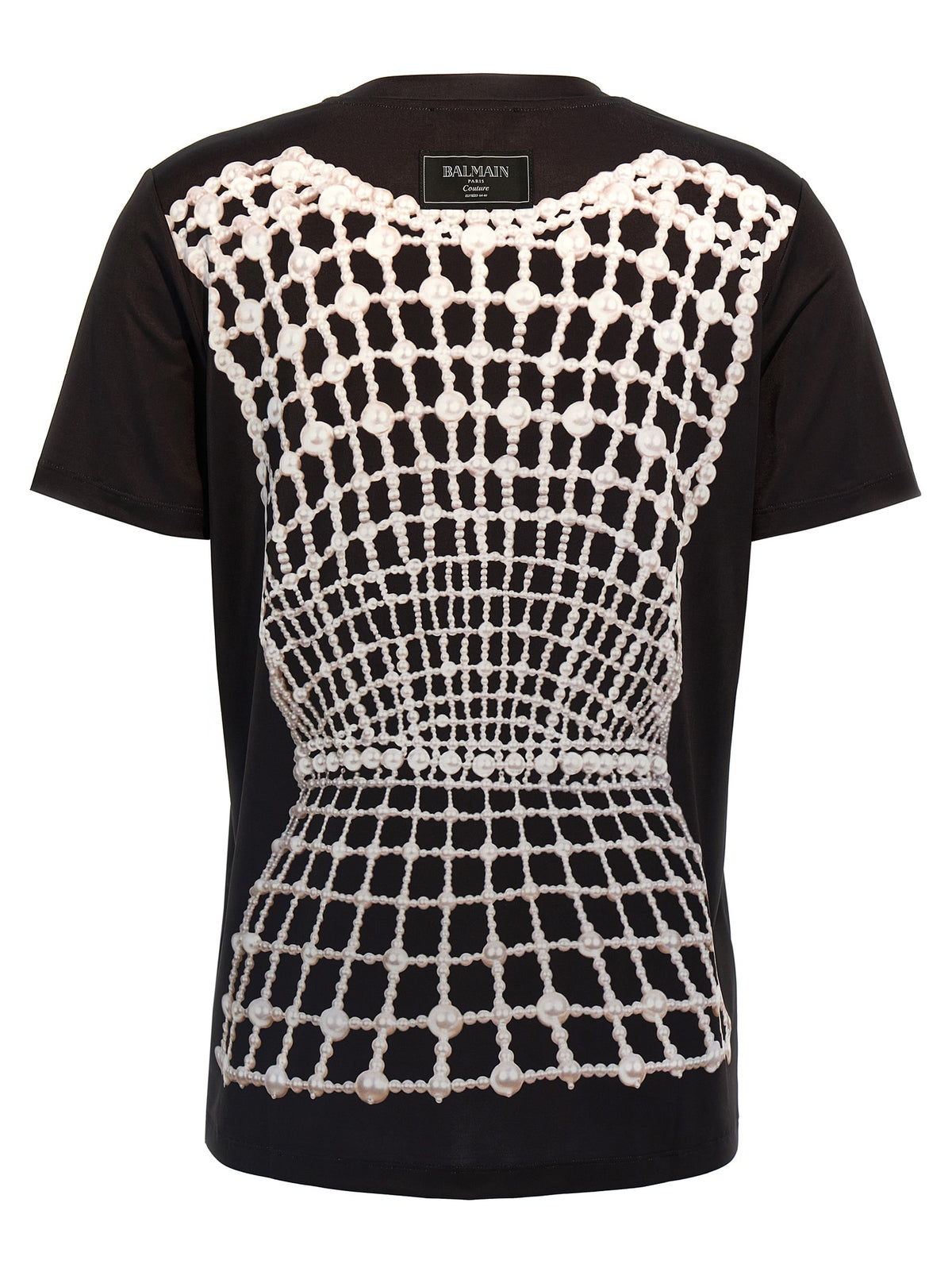 Balmain Black Organic Cotton Women's T-Shirt