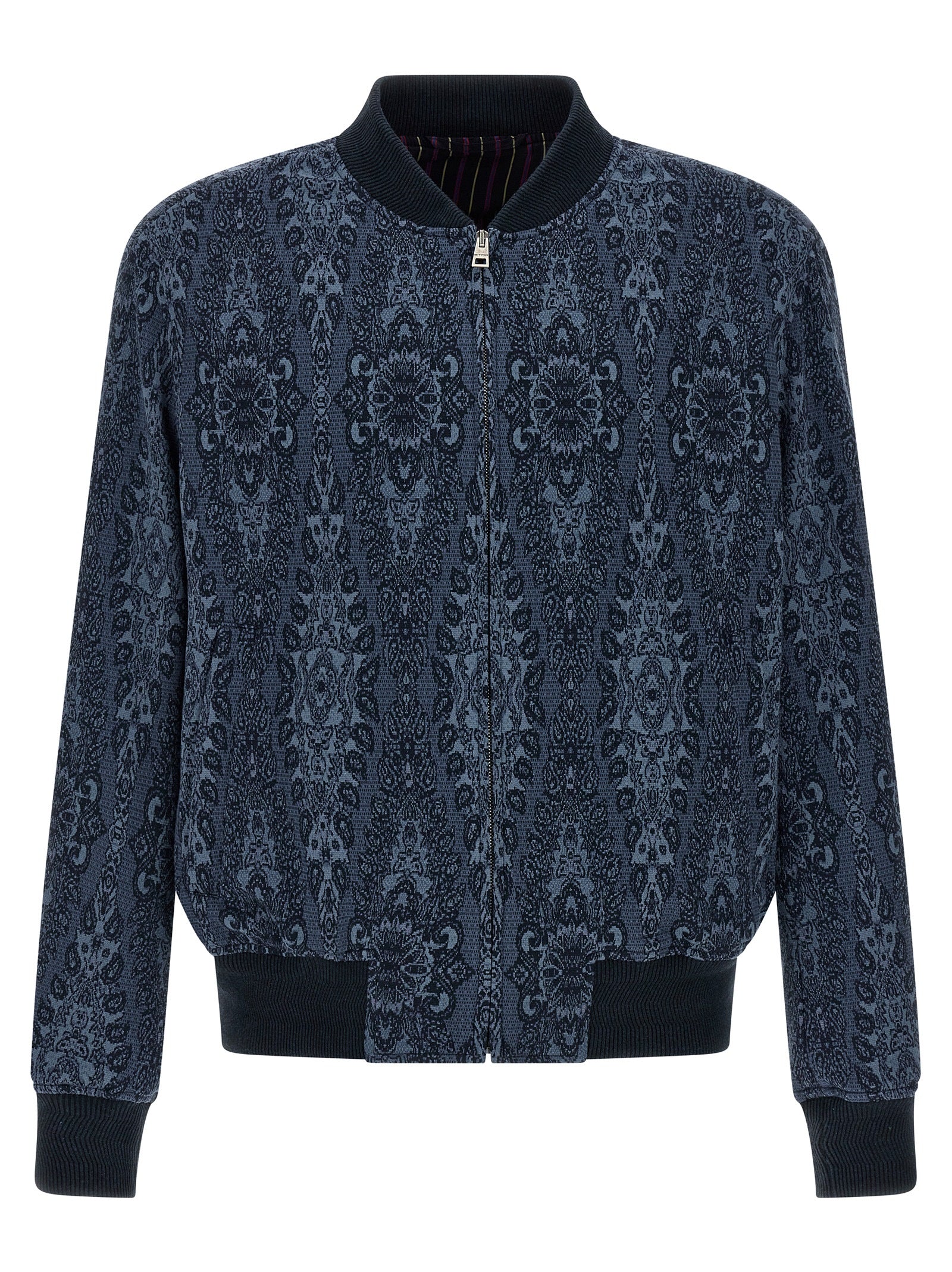 Etro Blue Cotton Men's Bomber