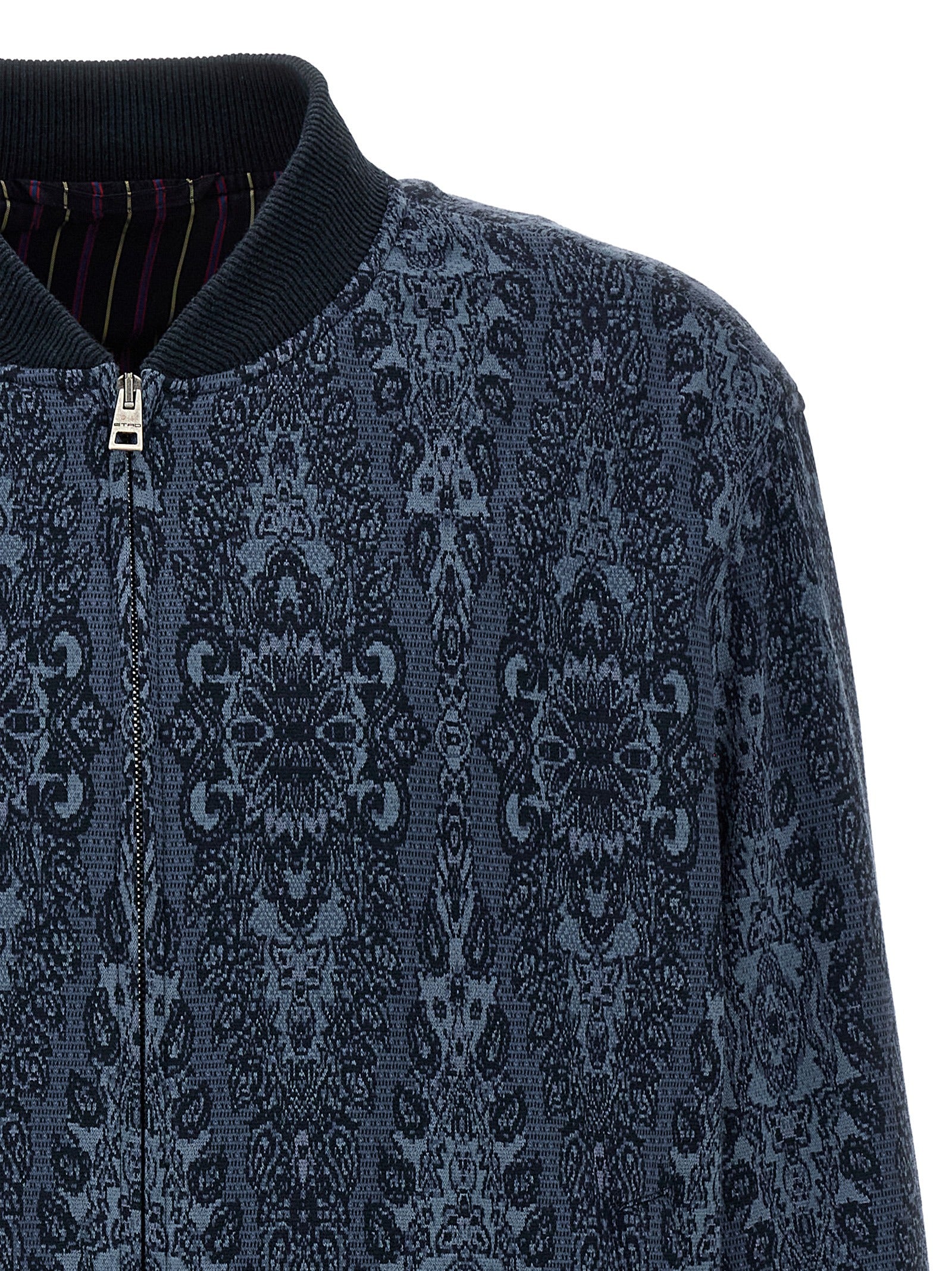 Etro Blue Cotton Men's Bomber