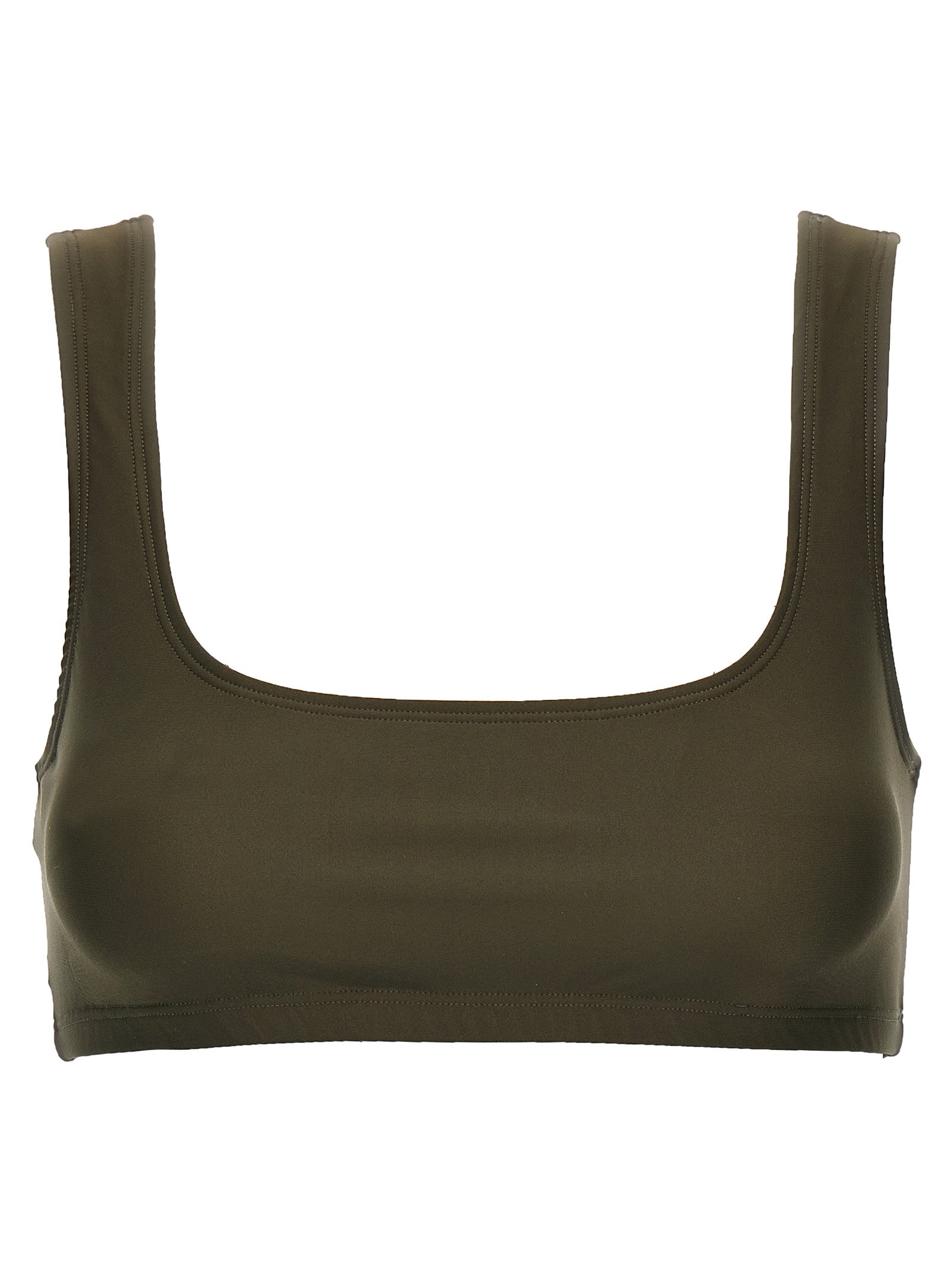 The Andamane Brown Polyamide Tank Women's Tops
