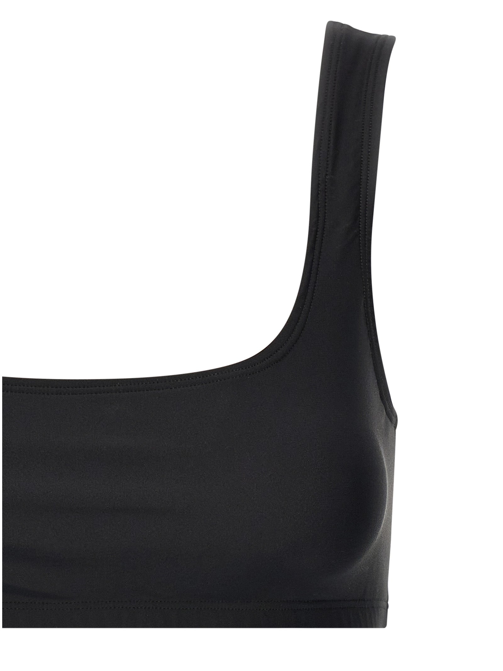 The Andamane Black Polyamide Tank Women's Tops