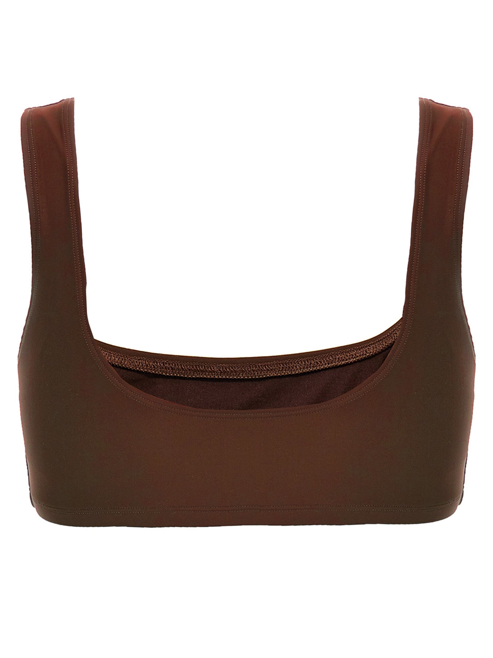 The Andamane Brown Polyamide Tank Women's Tops