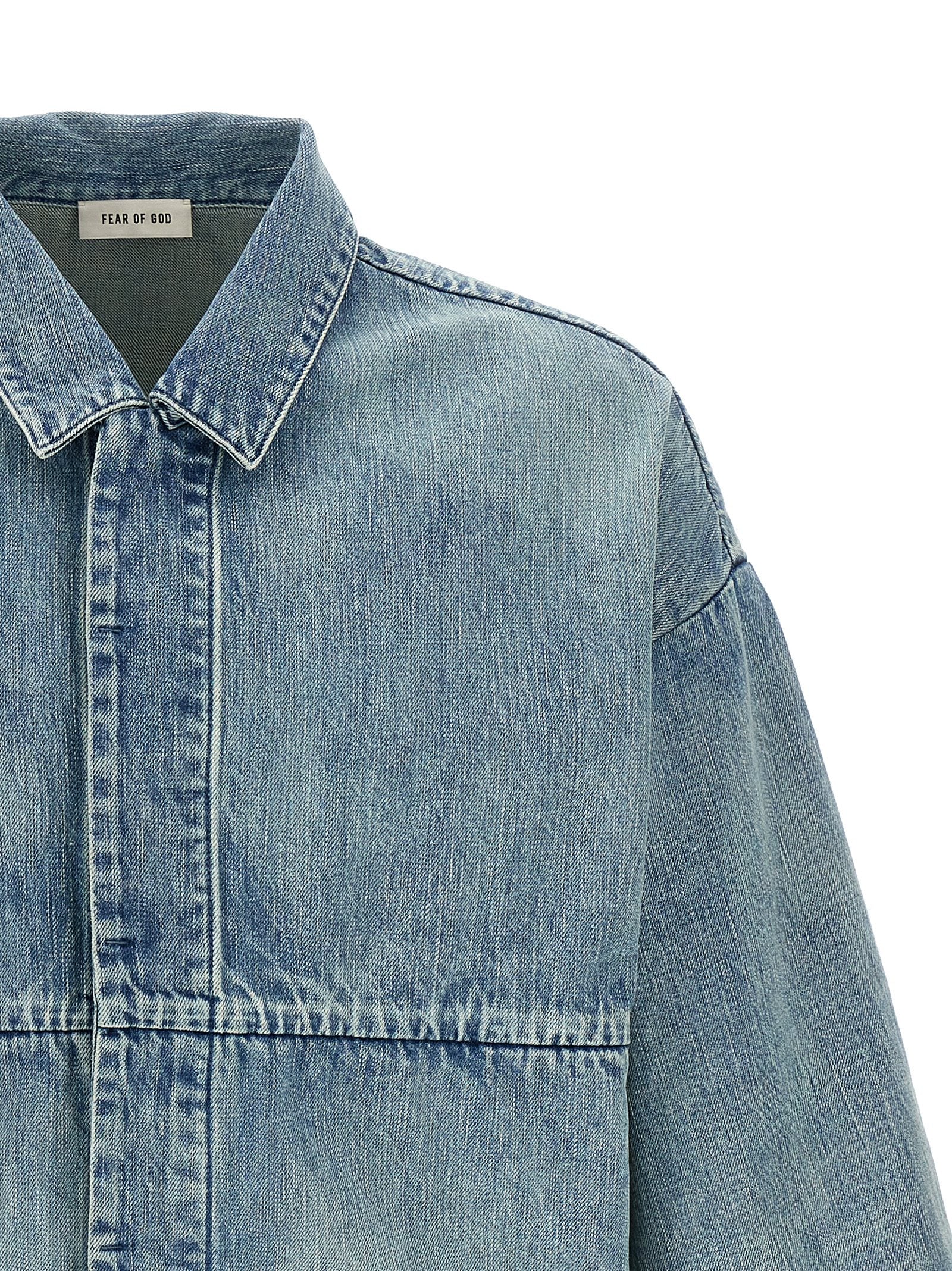 Fear Of God Blue Cotton Denim Men's Jacket