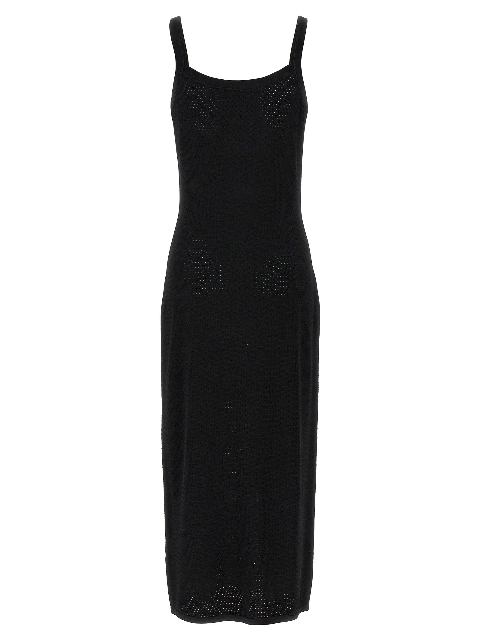T BY ALEXANDER WANG Black Viscose Midi Women's Dress