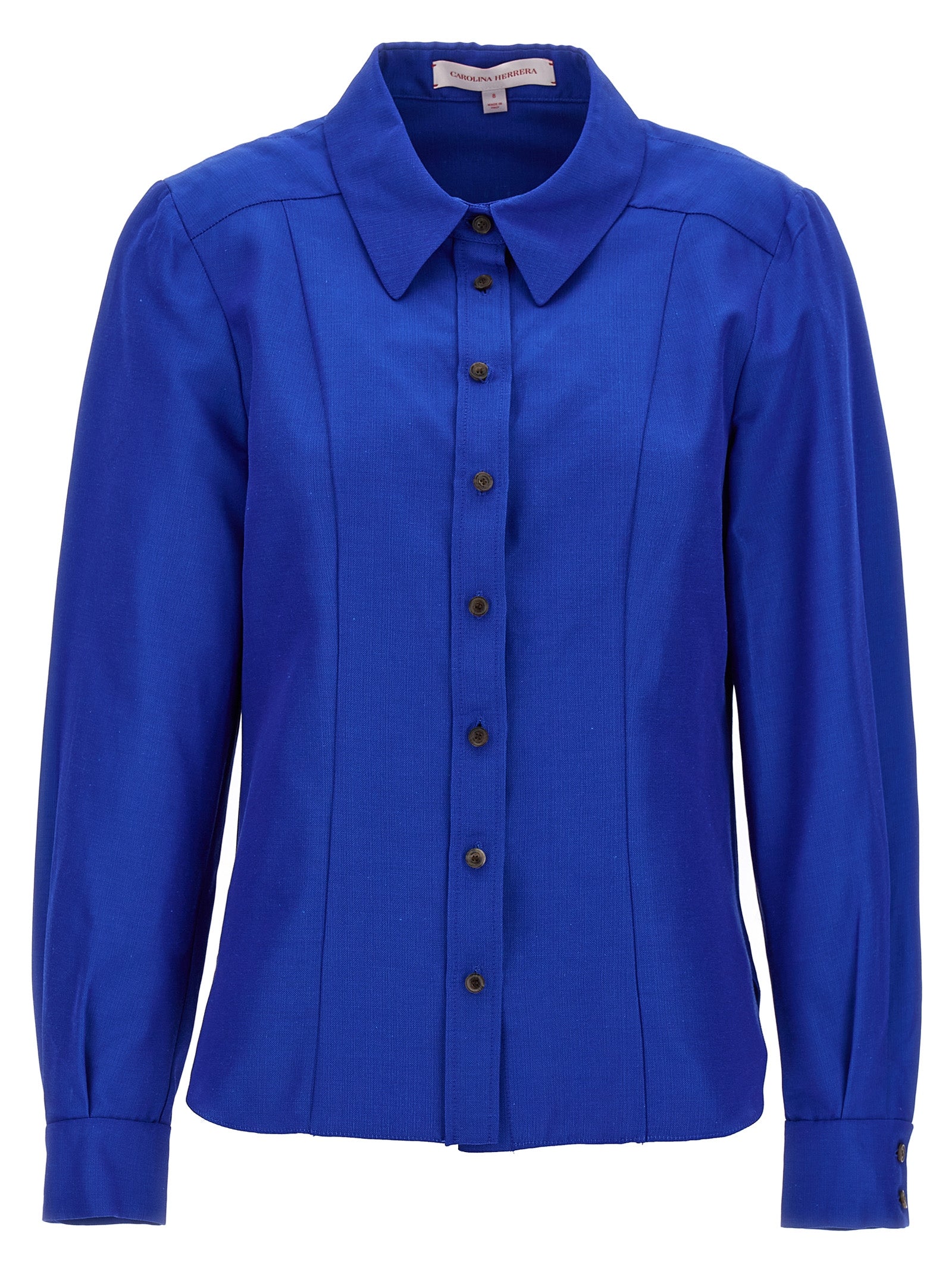 Carolina Herrera Blue Cotton Women's Blouse