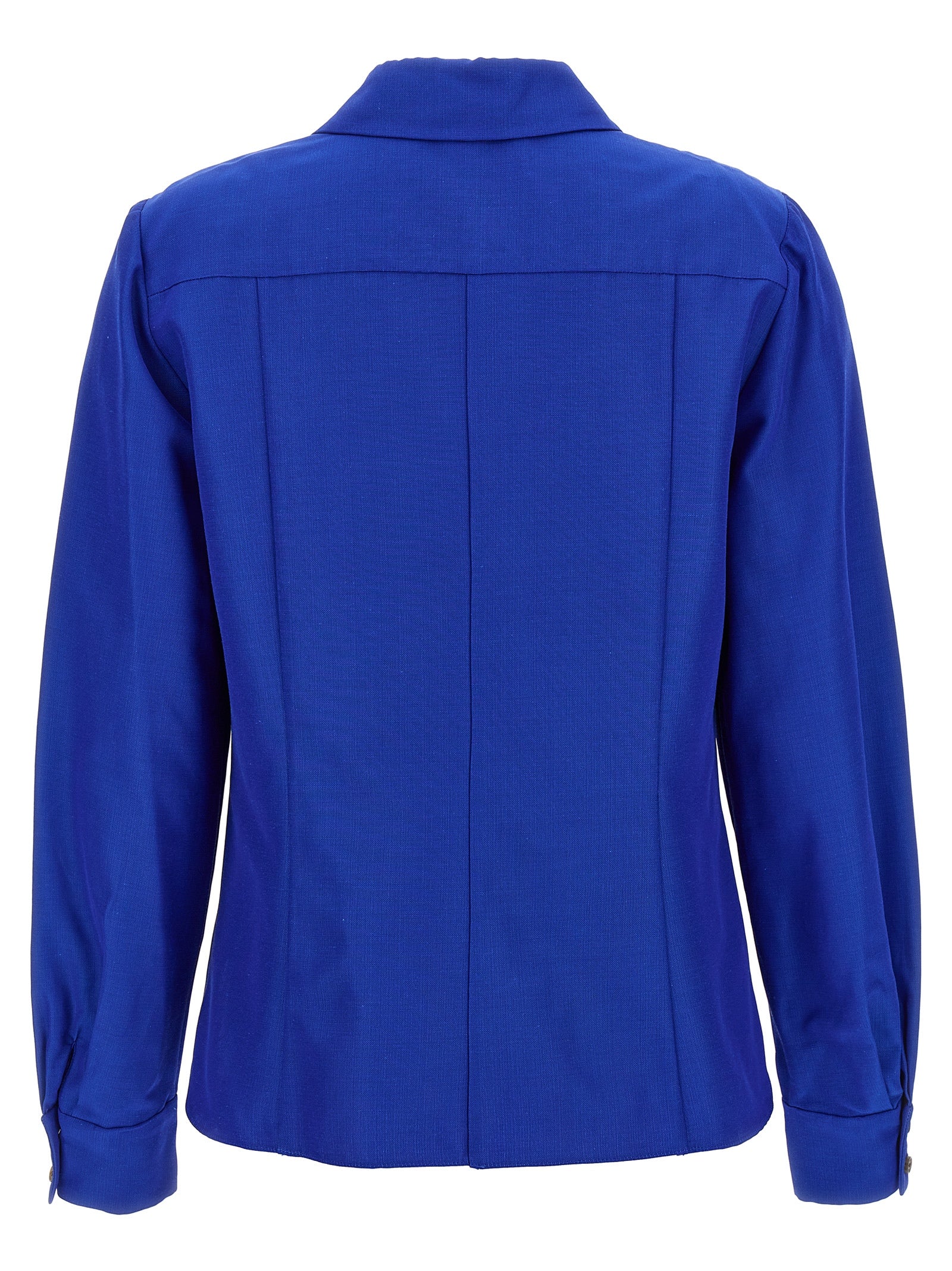 Carolina Herrera Blue Cotton Women's Blouse