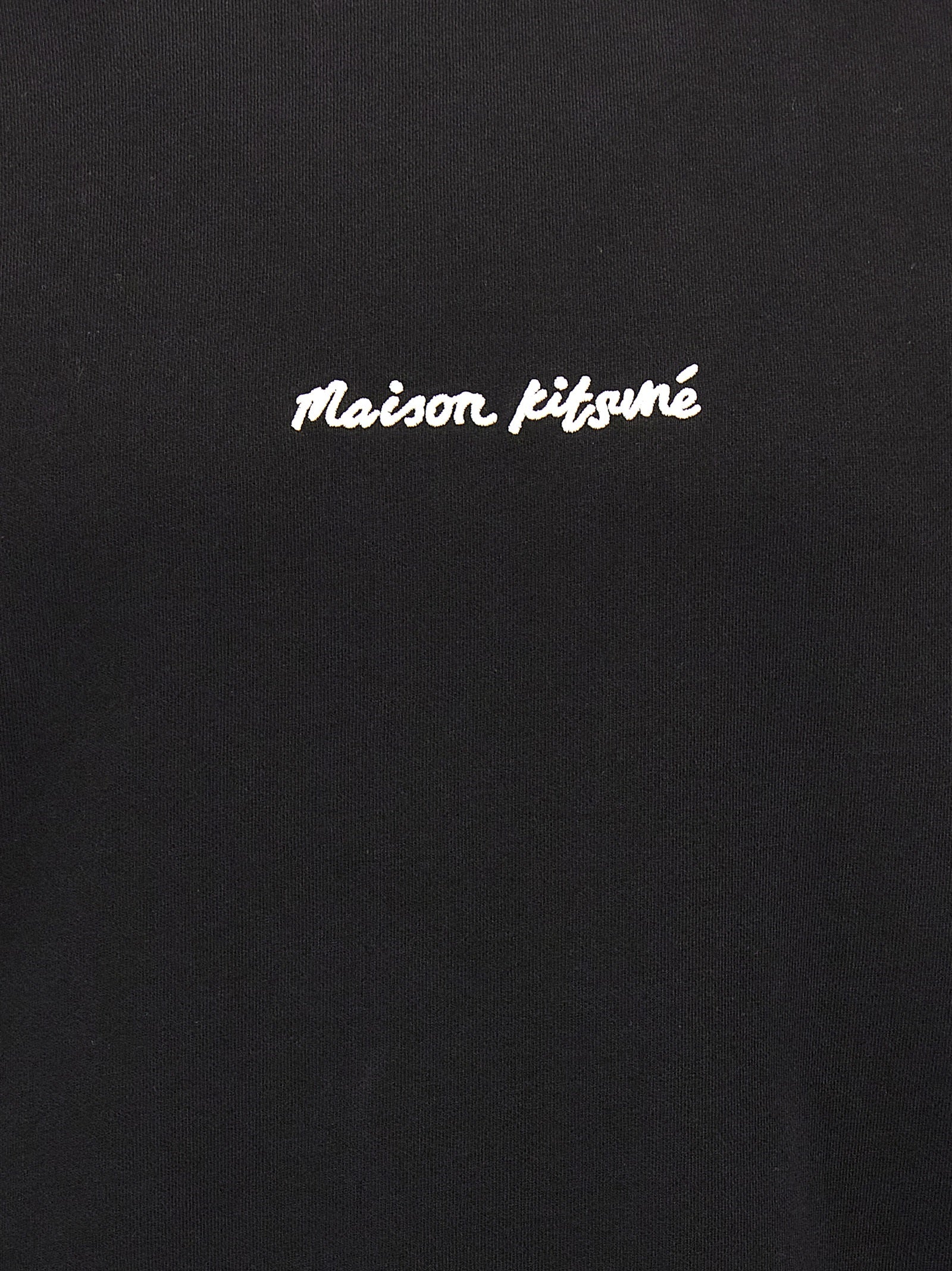 Maison Kitsuné Black Cotton Men's Sweatshirt