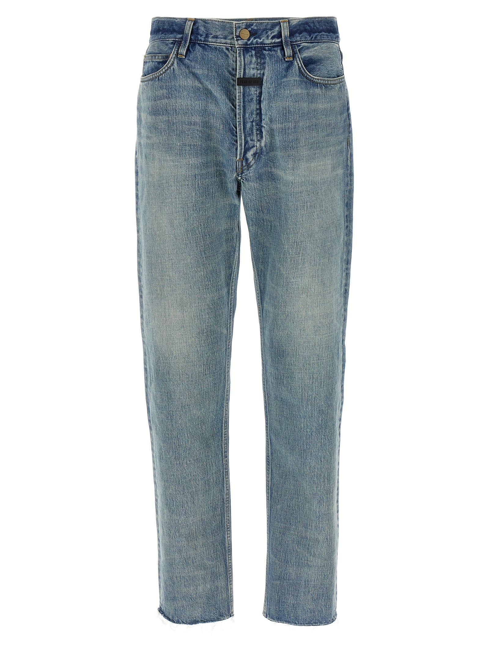 Fear Of God Blue Cotton Straight-Leg Men's Jeans